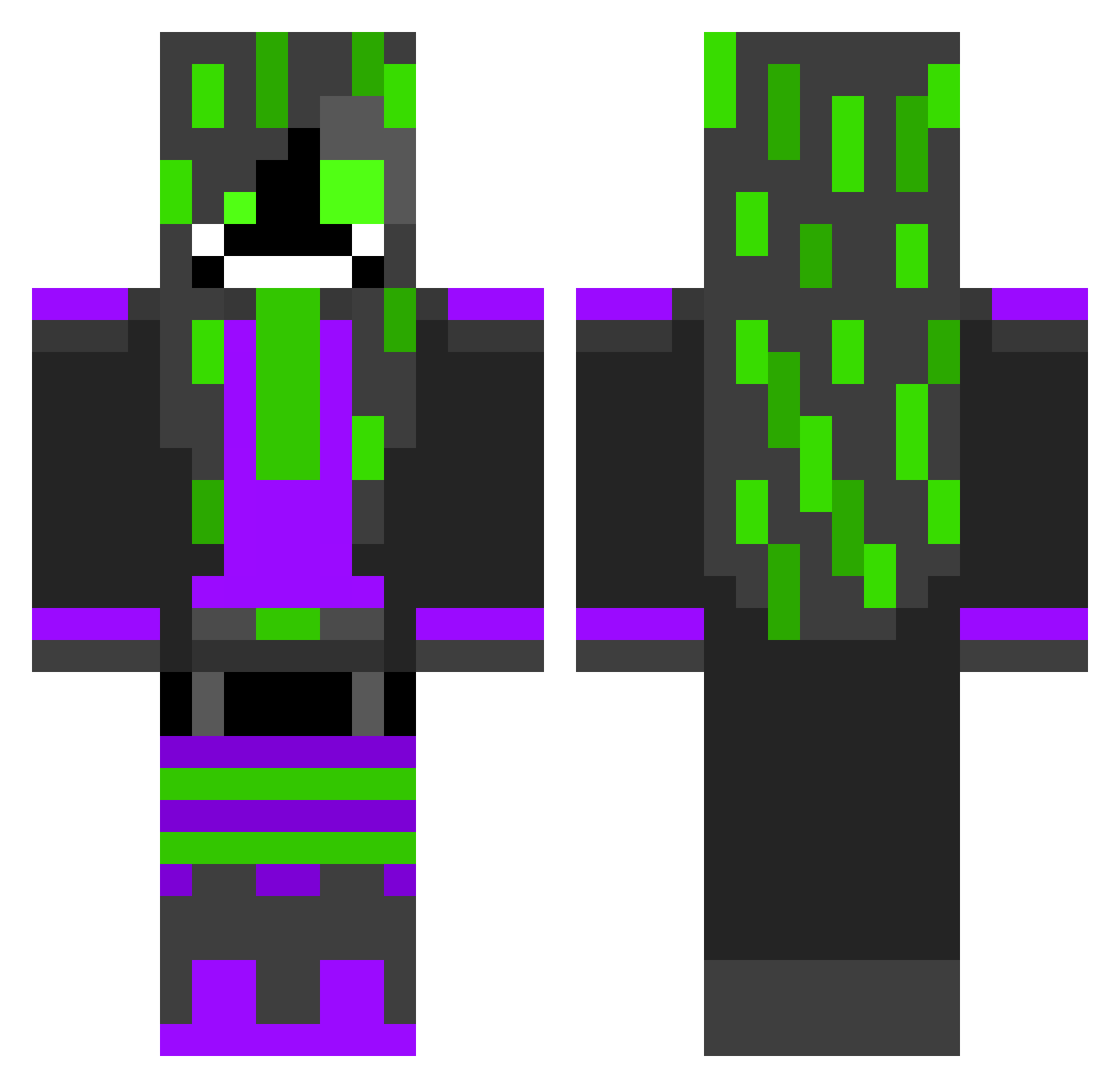 TopHatSerpent12 Minecraft skin, front and back view