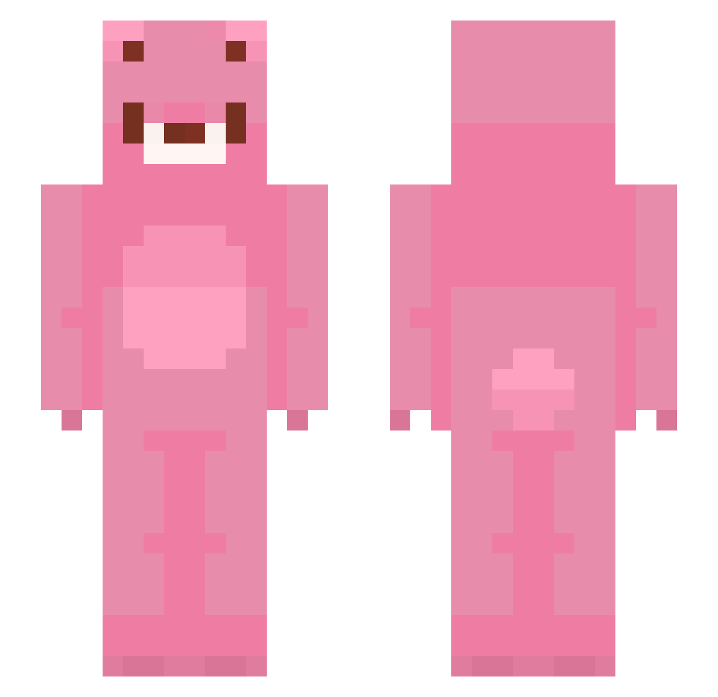 youmadsornah Minecraft skin, front and back view