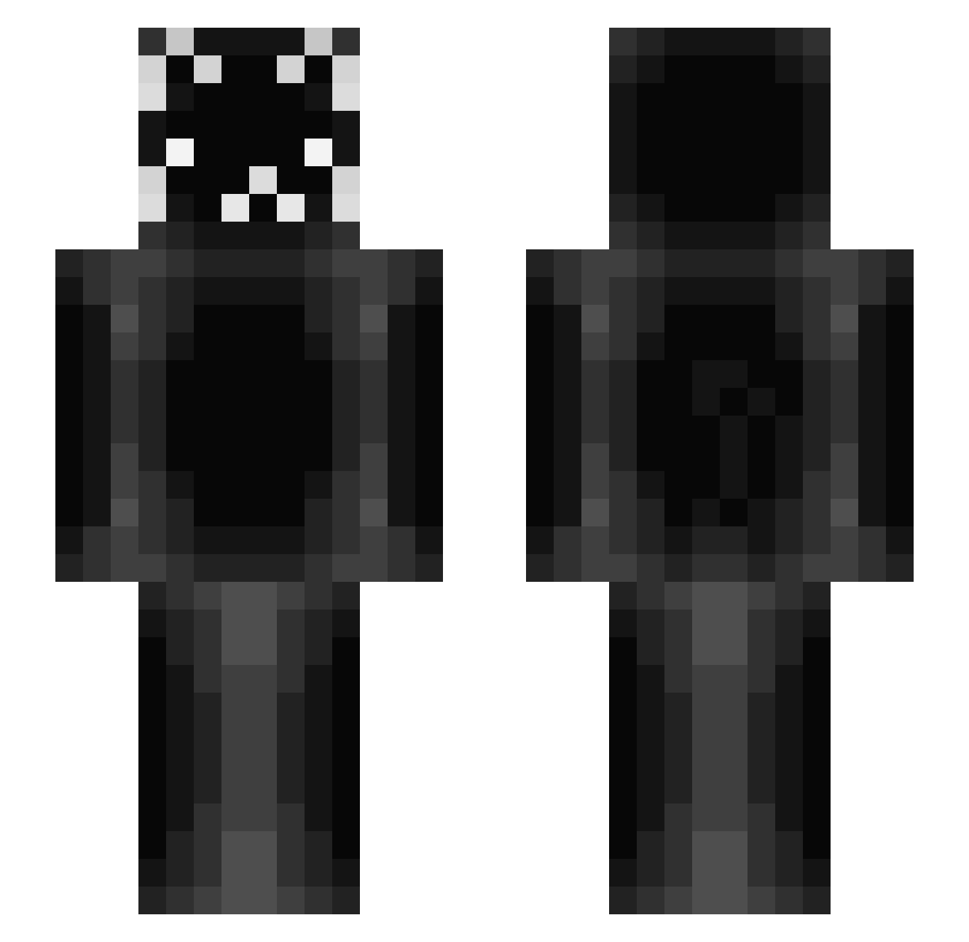 kuczol Minecraft skin, front and back view
