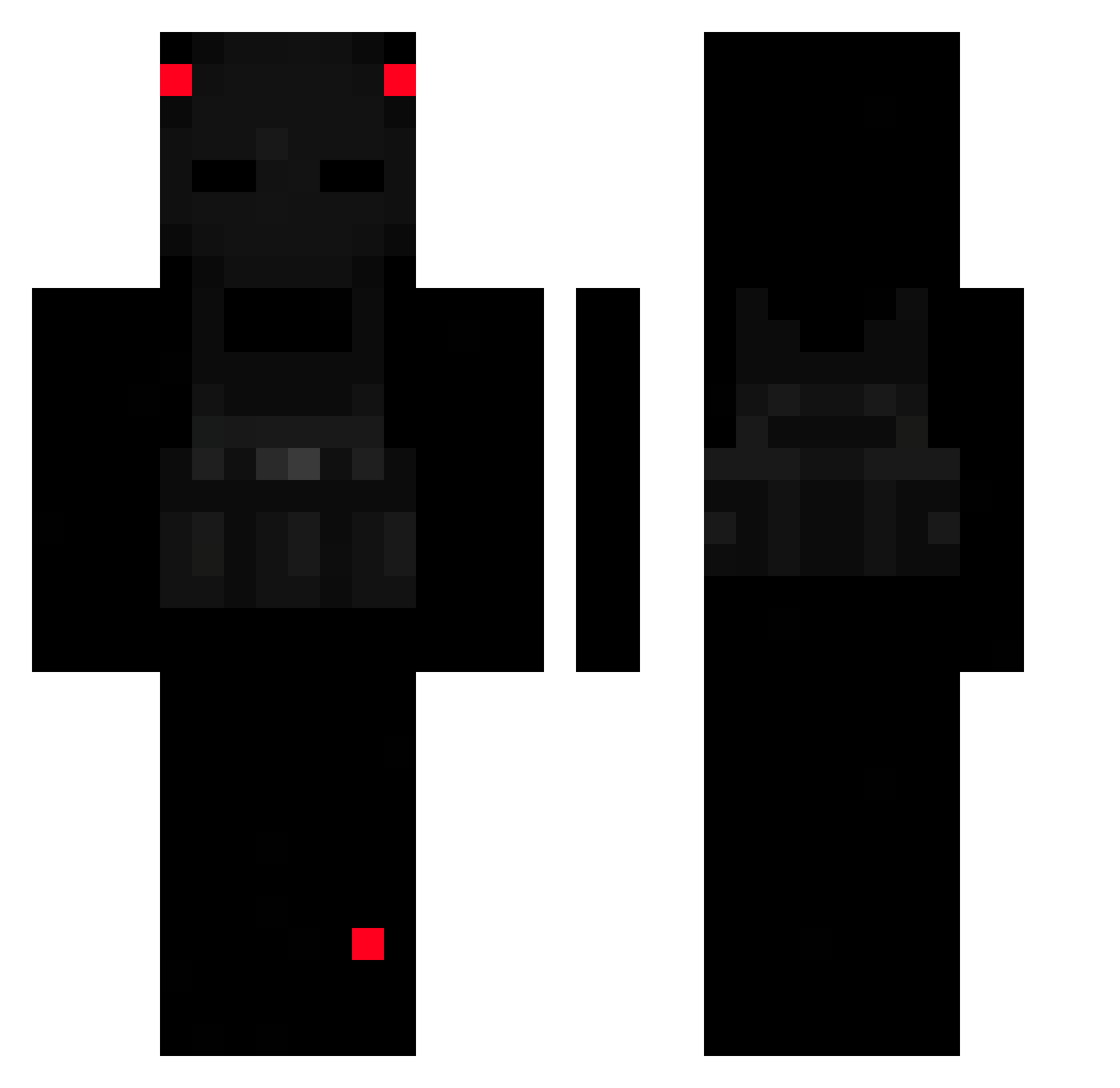 TheStormMuug Minecraft skin, front and back view