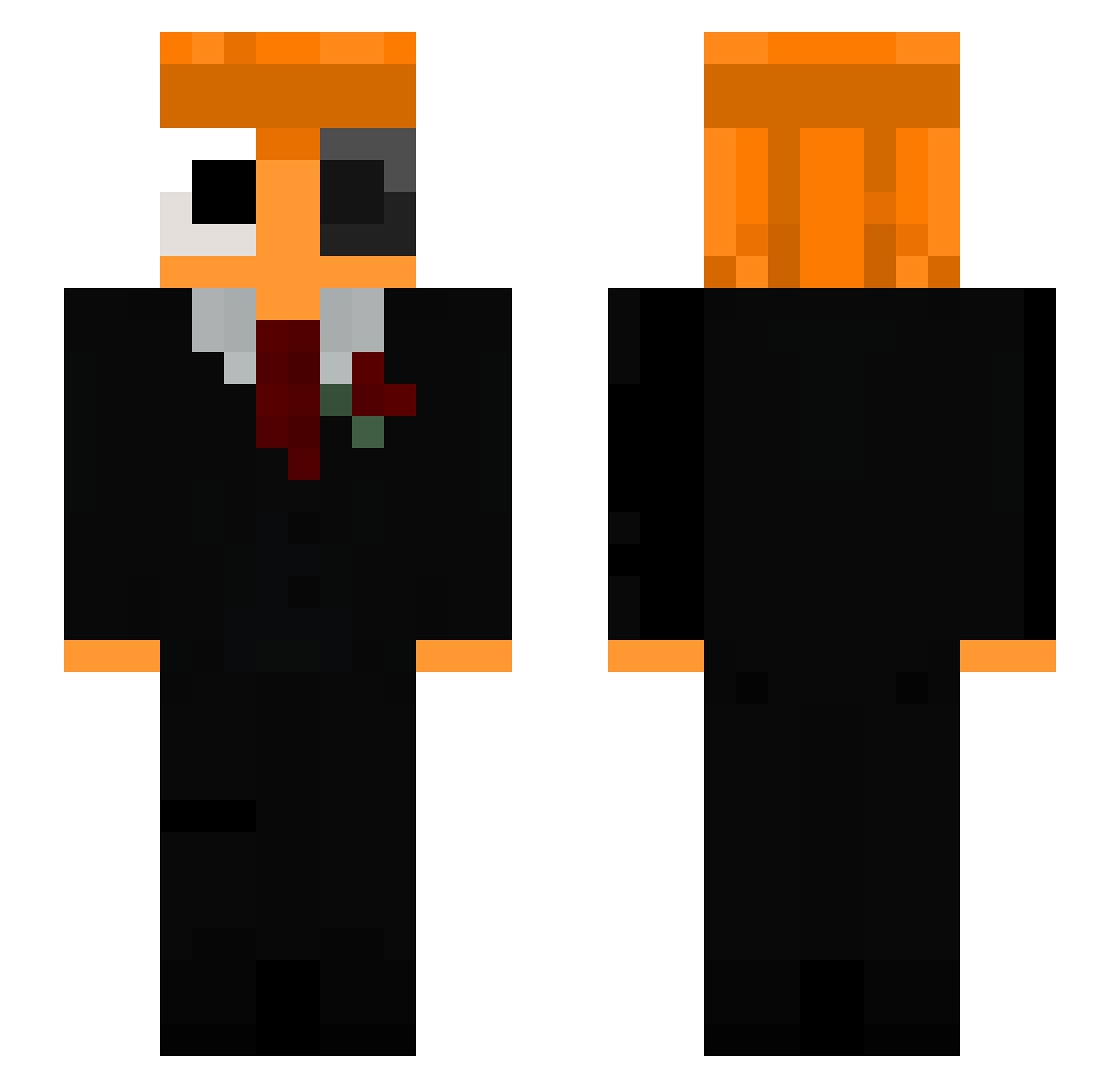 _apxloo Minecraft skin, front and back view