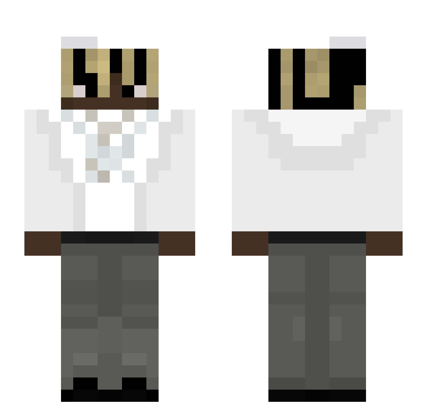 Zonglak Minecraft skin, front and back view