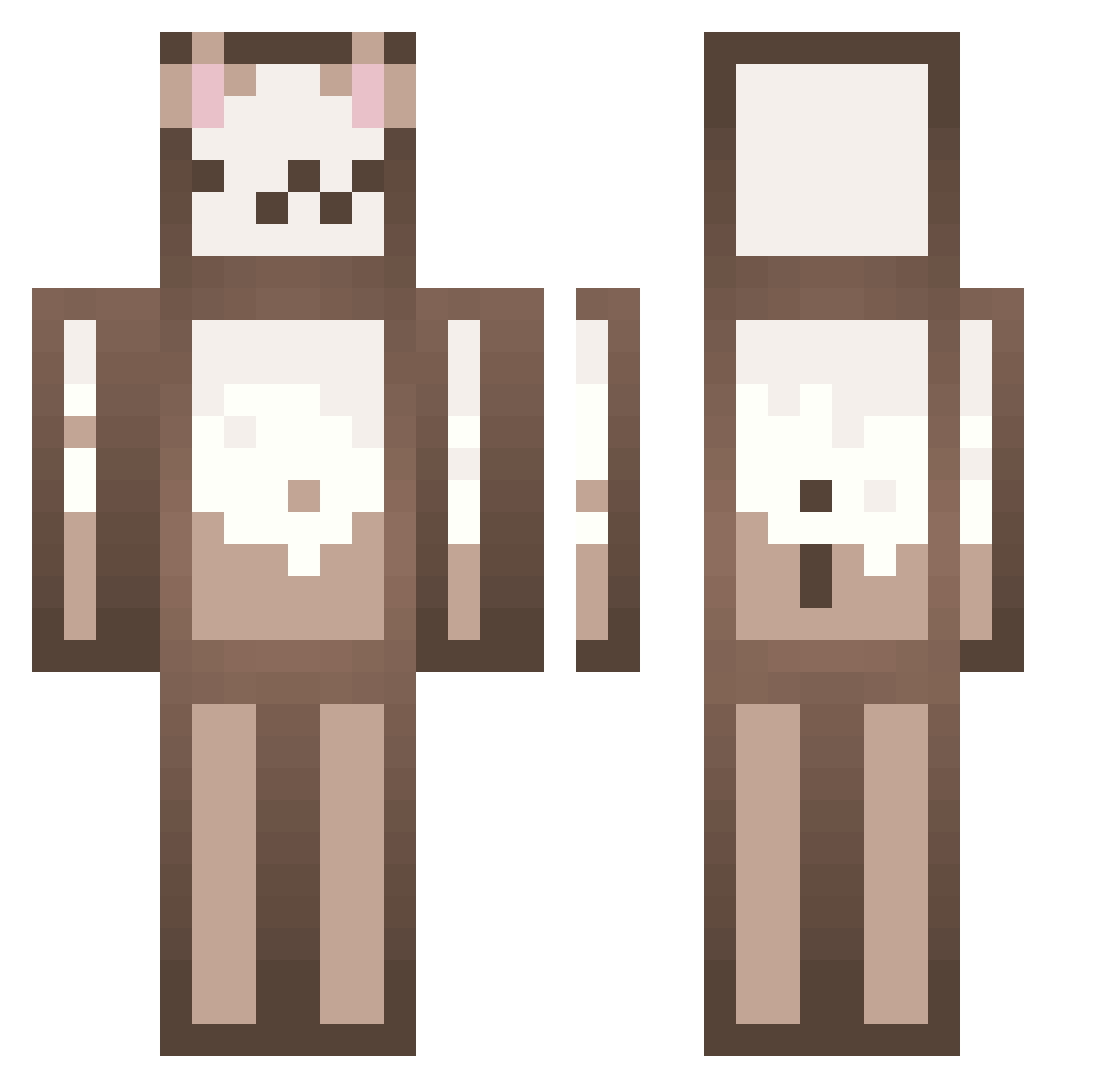 haaa_s Minecraft skin, front and back view