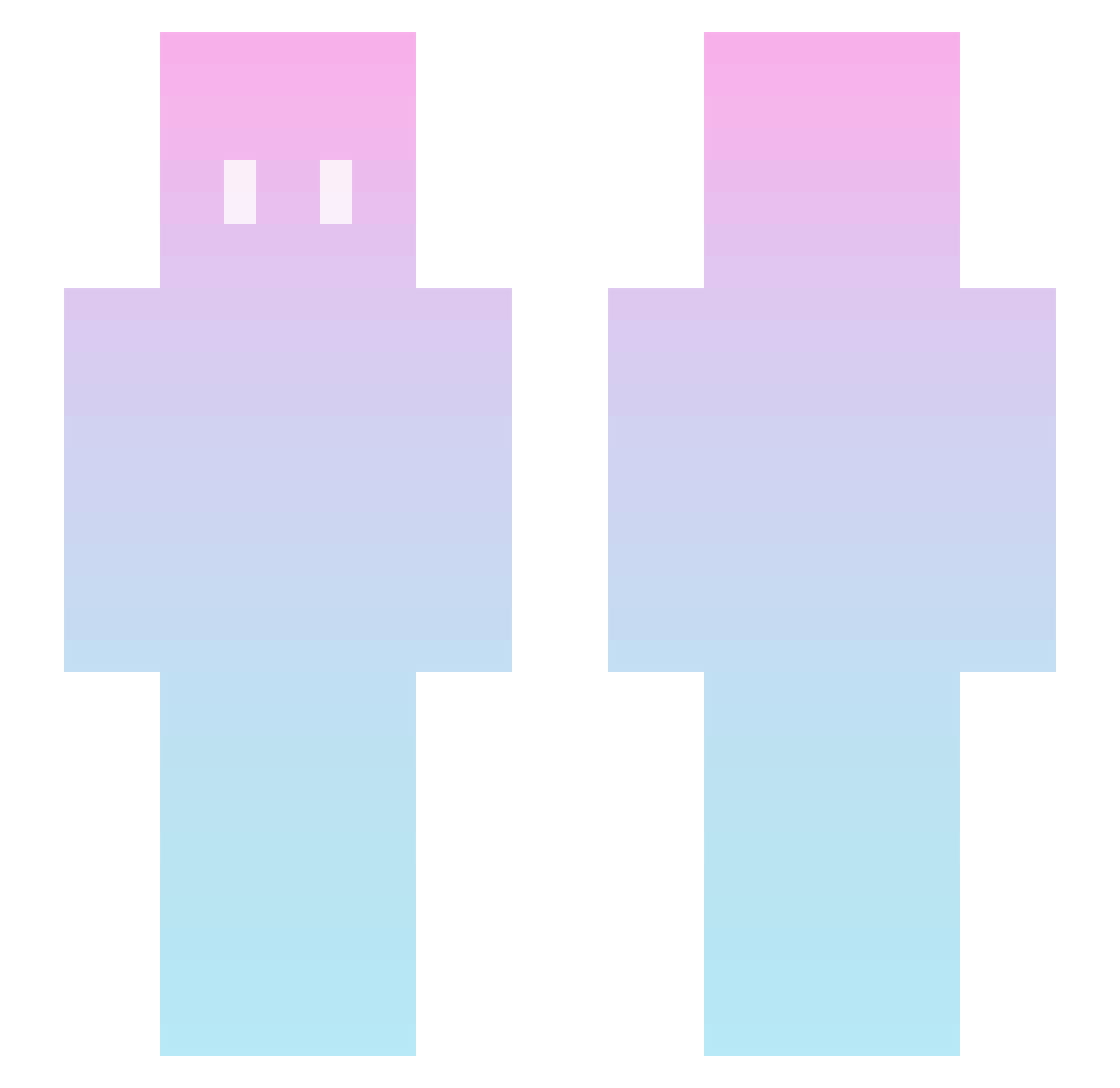 dwerpsi Minecraft skin, front and back view