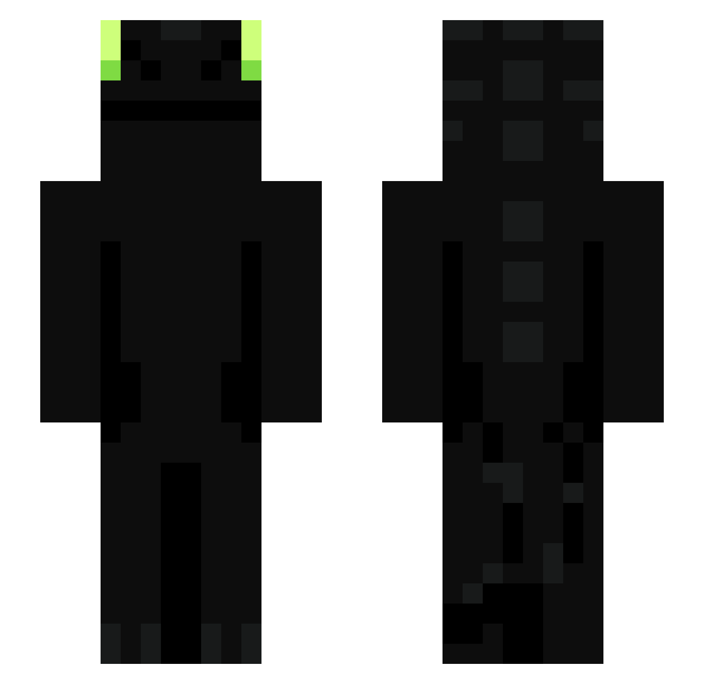 DeadSkill201 Minecraft skin, front and back view
