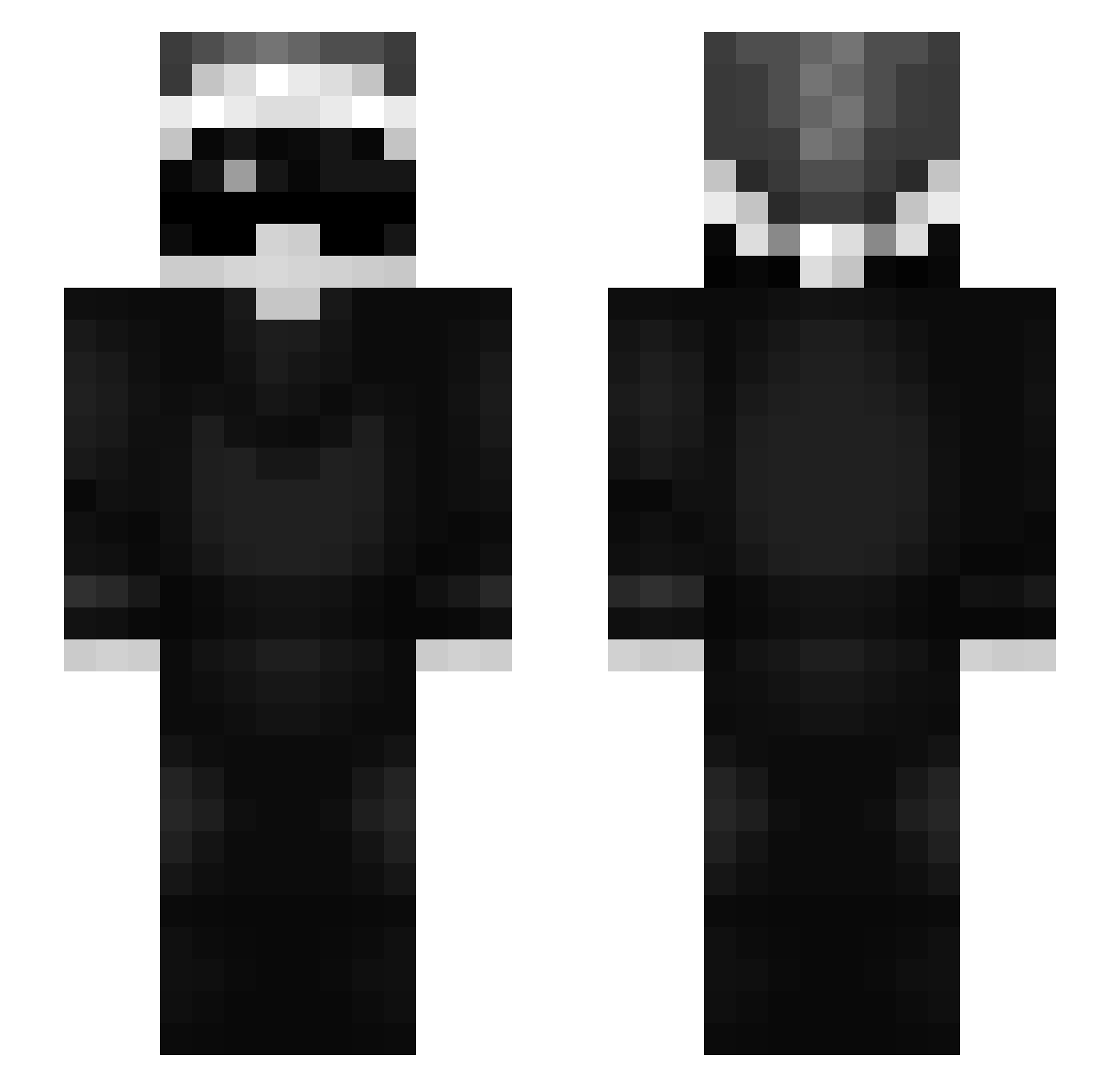 Bobo_2235 Minecraft skin, front and back view