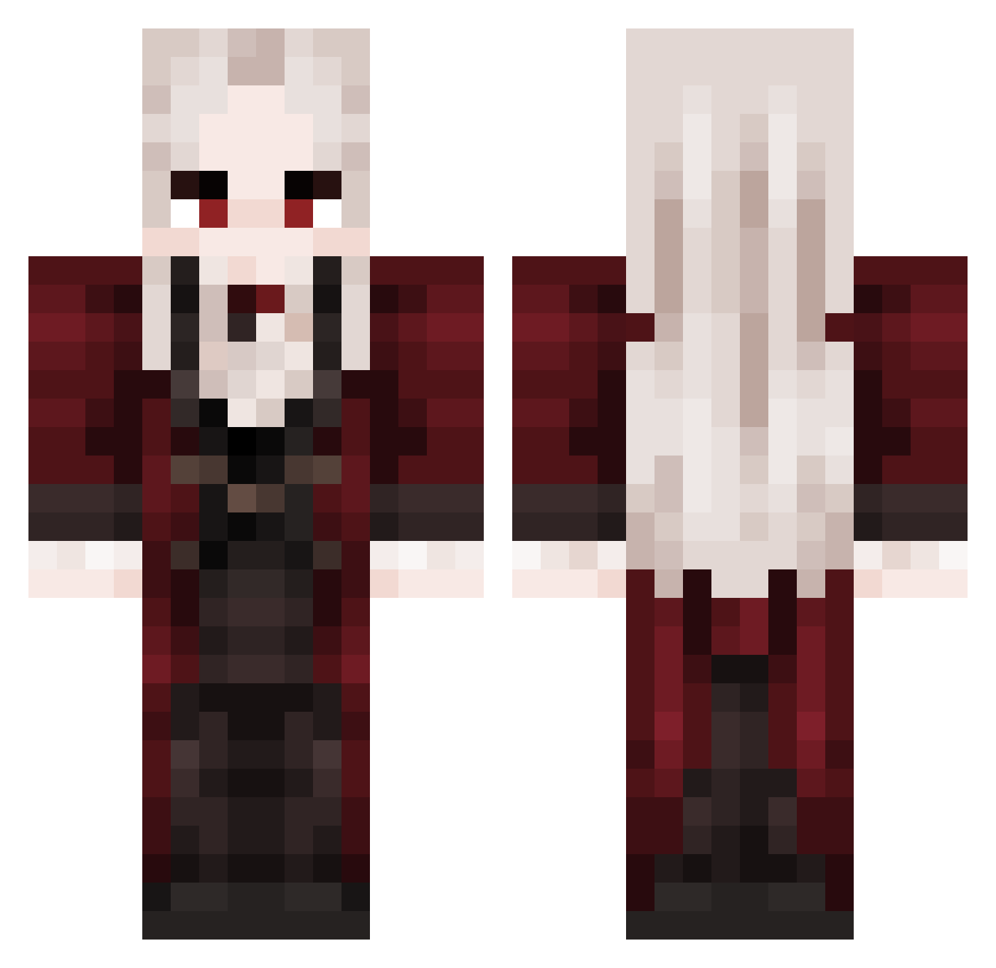 Zoldibriz Minecraft skin, front and back view