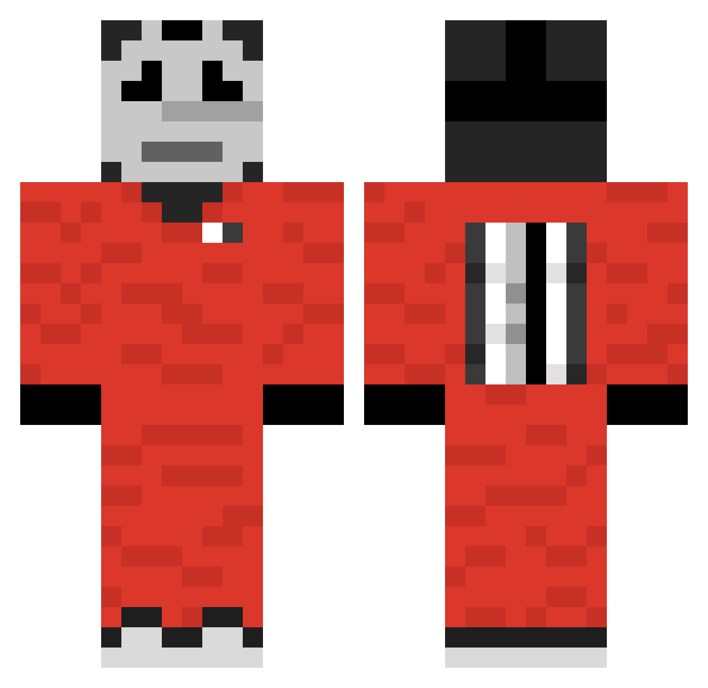 amazingbenne Minecraft skin, front and back view