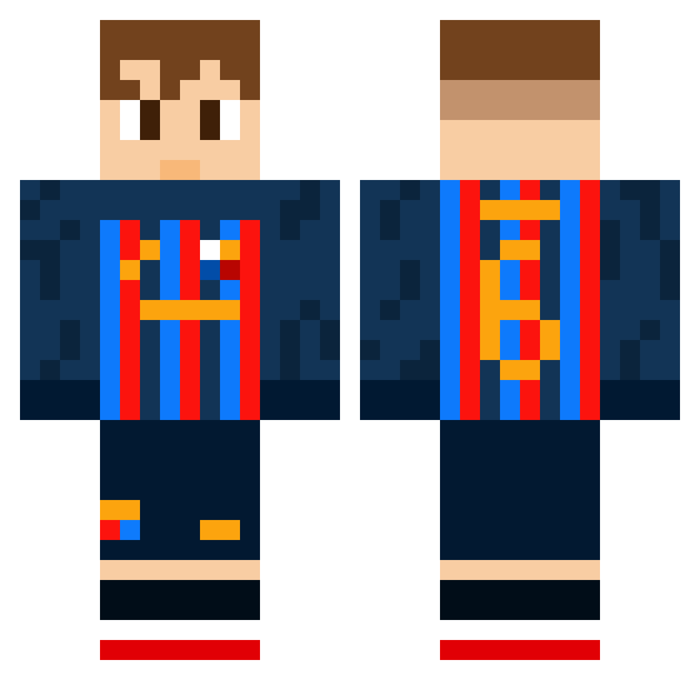 Paulchen________ Minecraft skin, front and back view