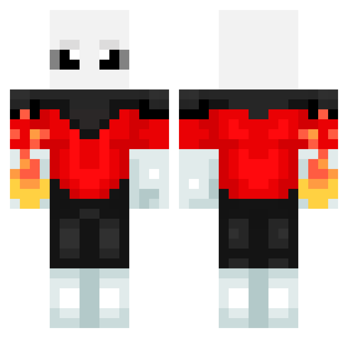 Itz_Chelo_Limitz Minecraft skin, front and back view