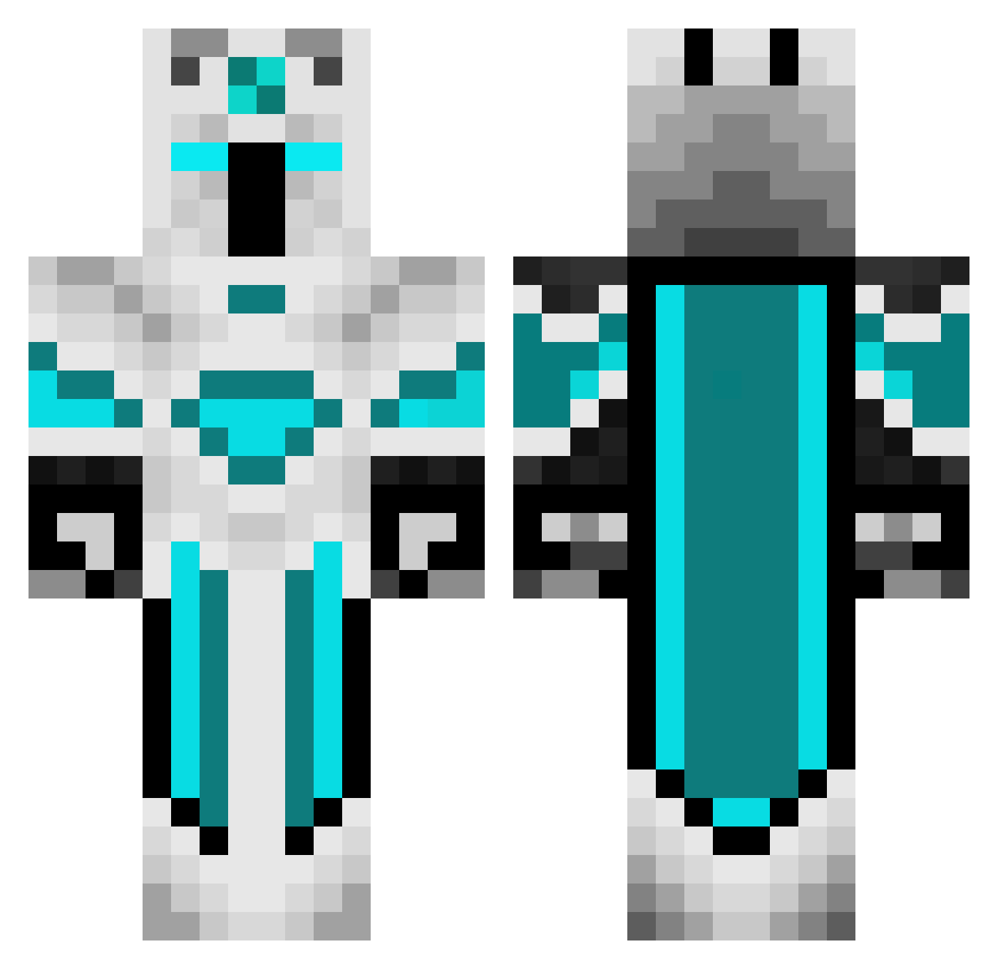 Last_Nightmare49 Minecraft skin, front and back view