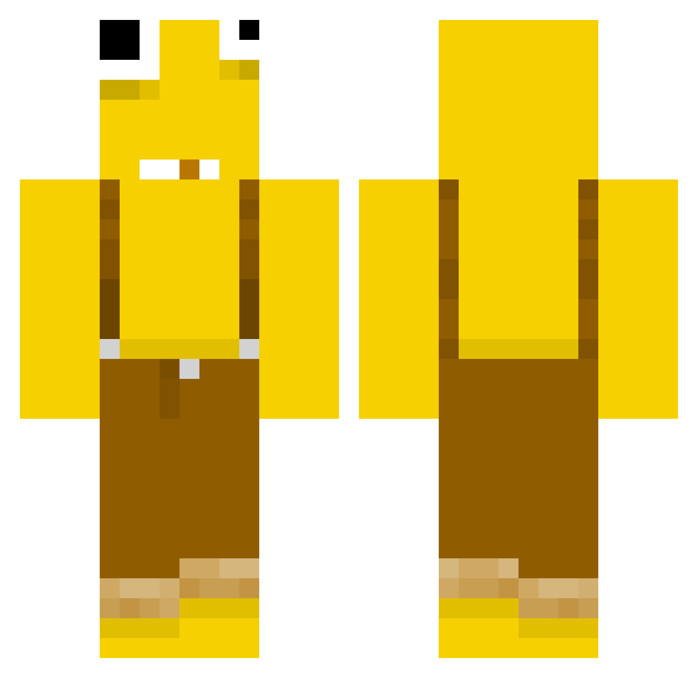 jrfrWAKESfr Minecraft skin, front and back view