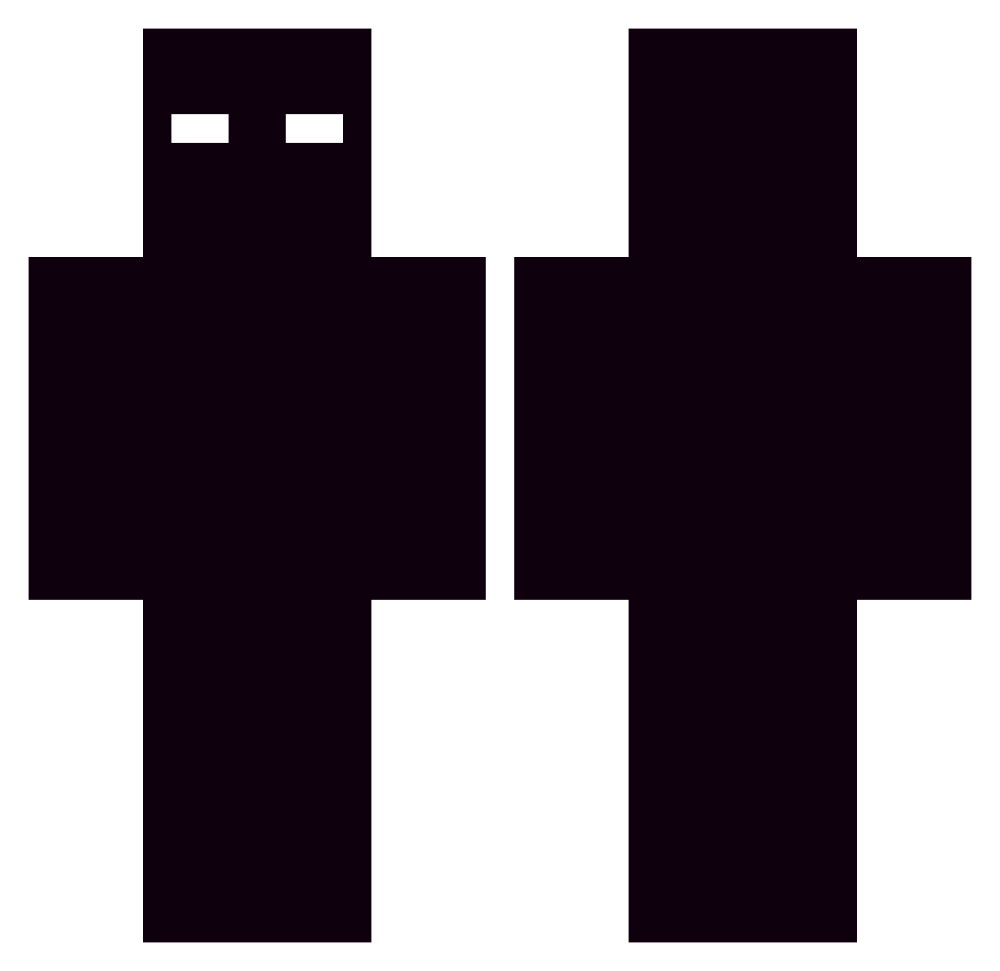 uhcjeck Minecraft skin, front and back view