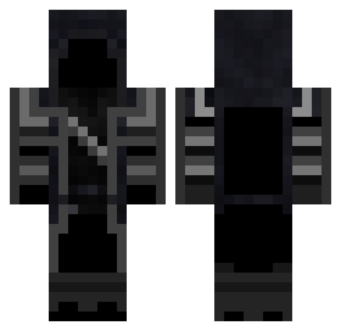 scareeee Minecraft skin, front and back view