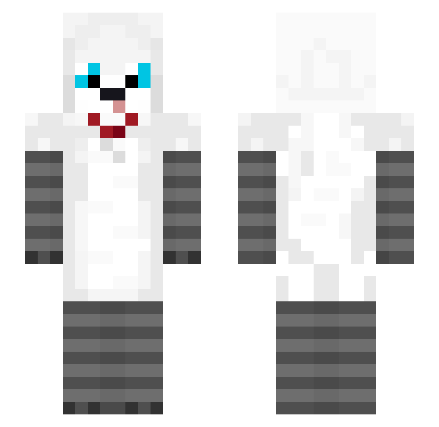 Kazuha_IK Minecraft skin, front and back view