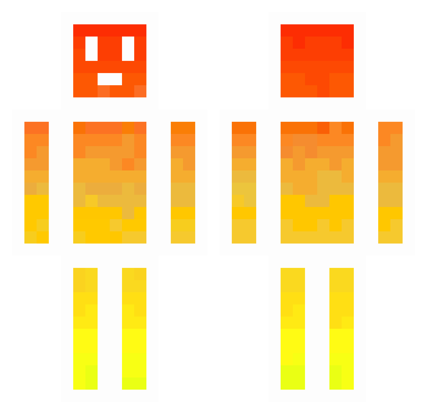 Florian_111 Minecraft skin, front and back view