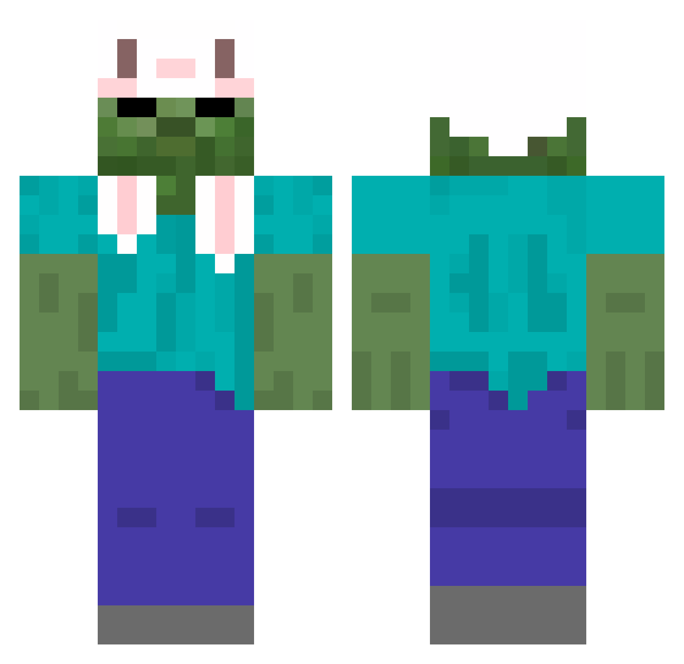 Salesc_ Minecraft skin, front and back view