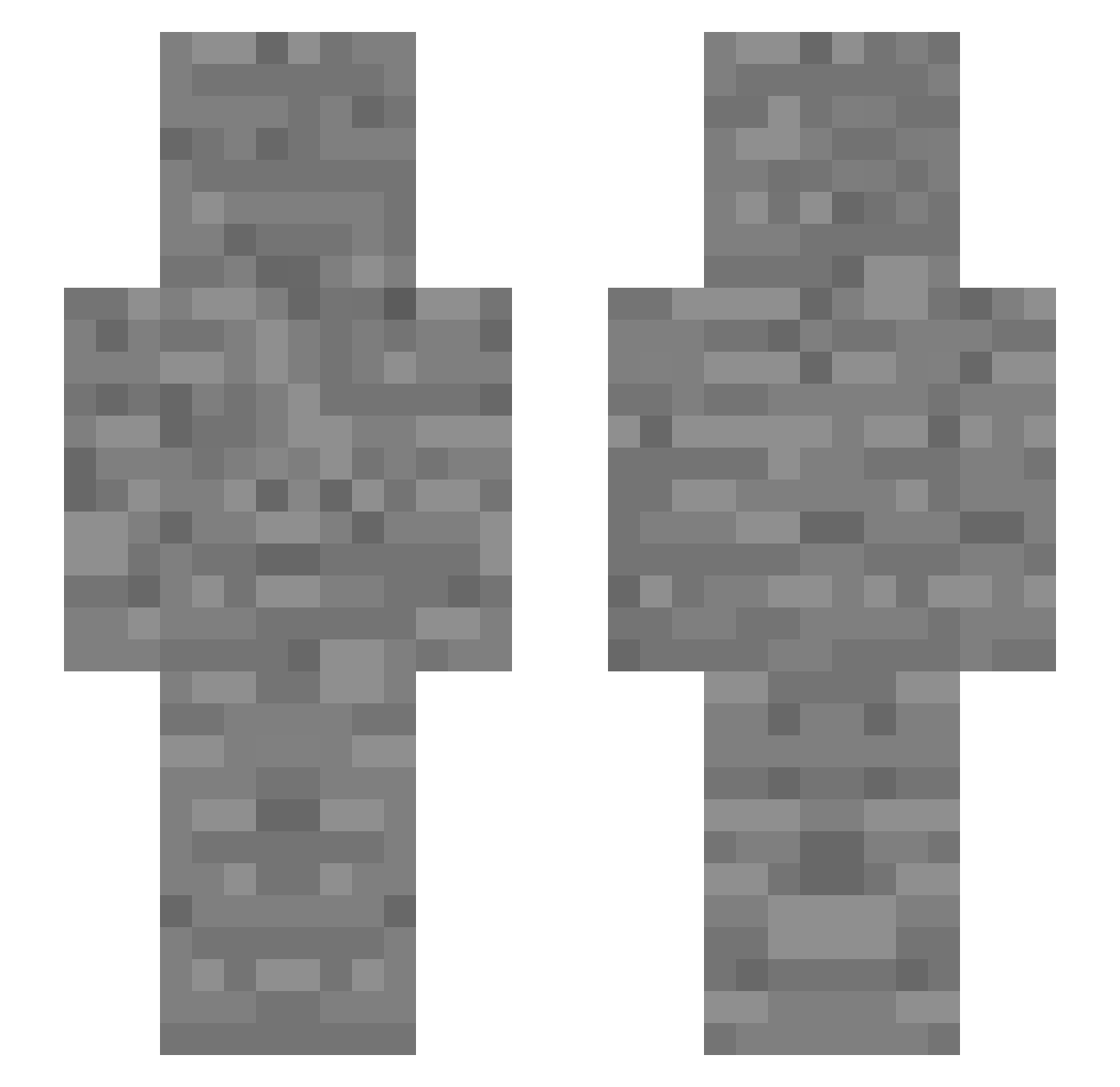 23RH1ZH3R Minecraft skin, front and back view