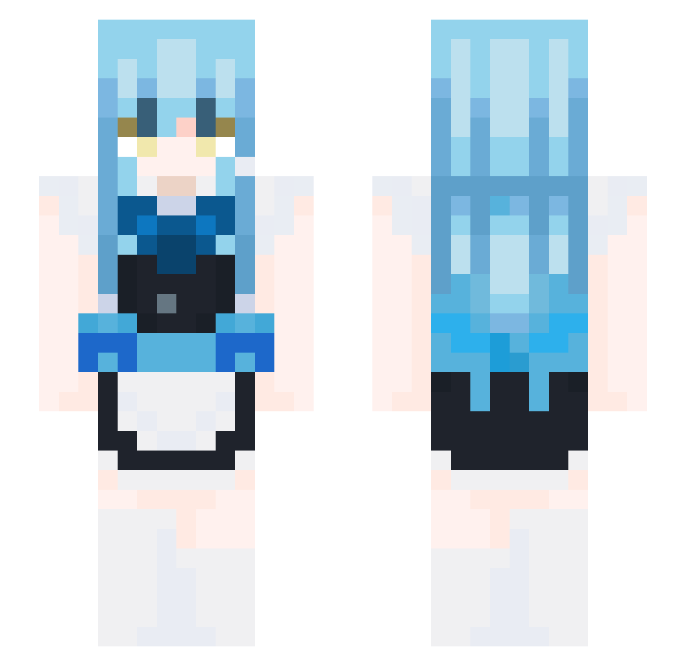 Snake120105 Minecraft skin, front and back view