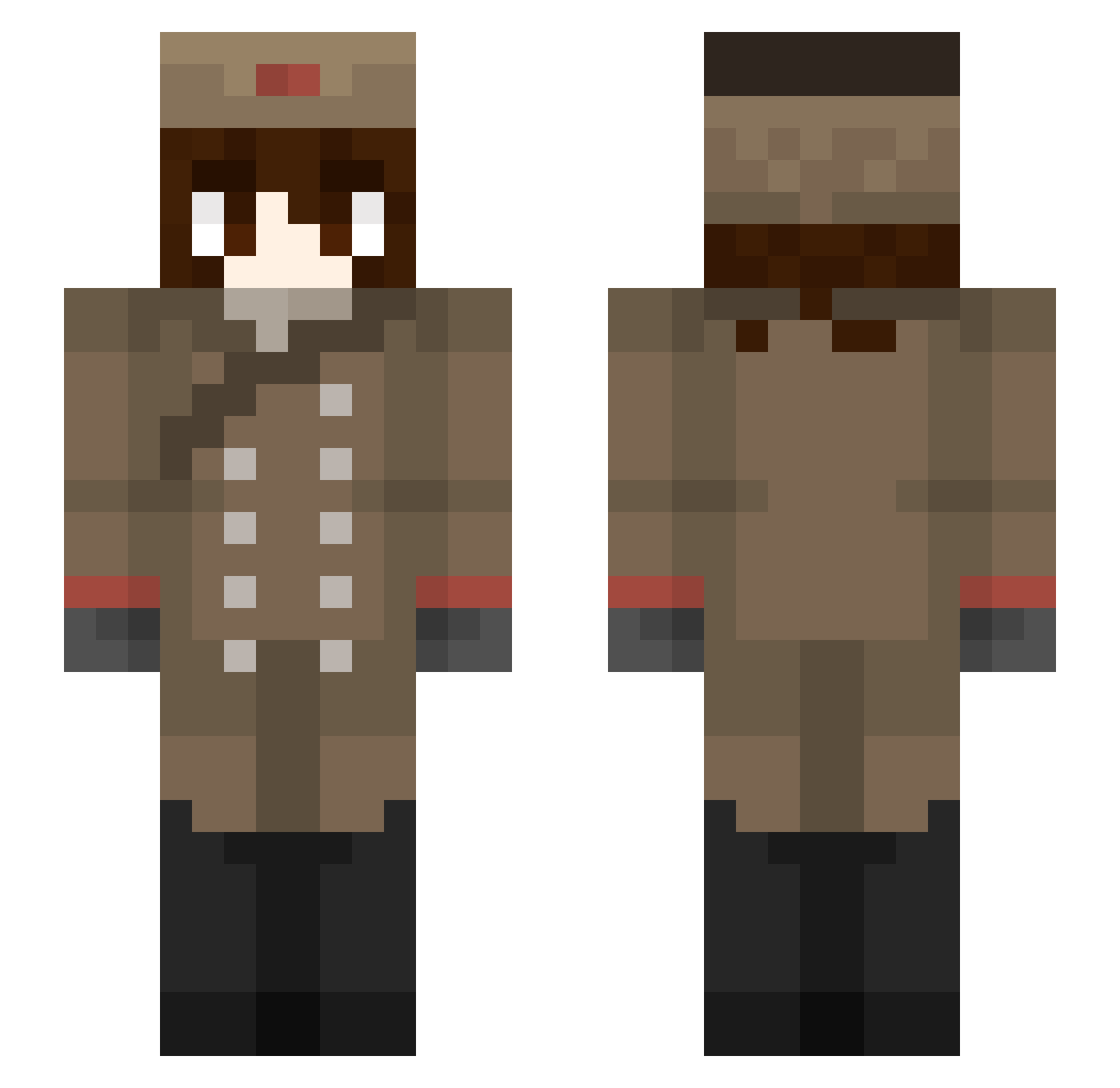 coypu0216 Minecraft skin, front and back view