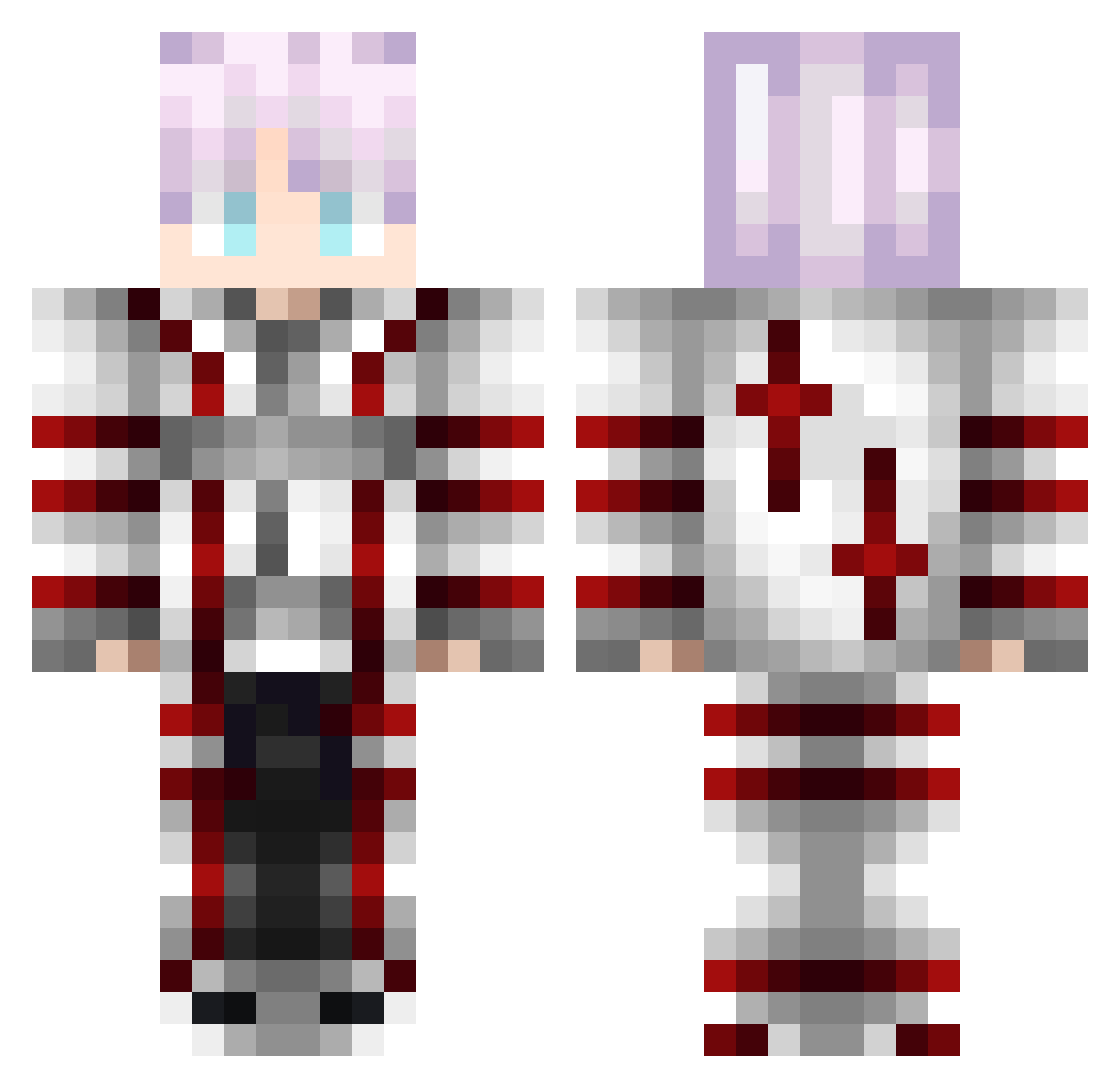 Joltwastaken_ Minecraft skin, front and back view