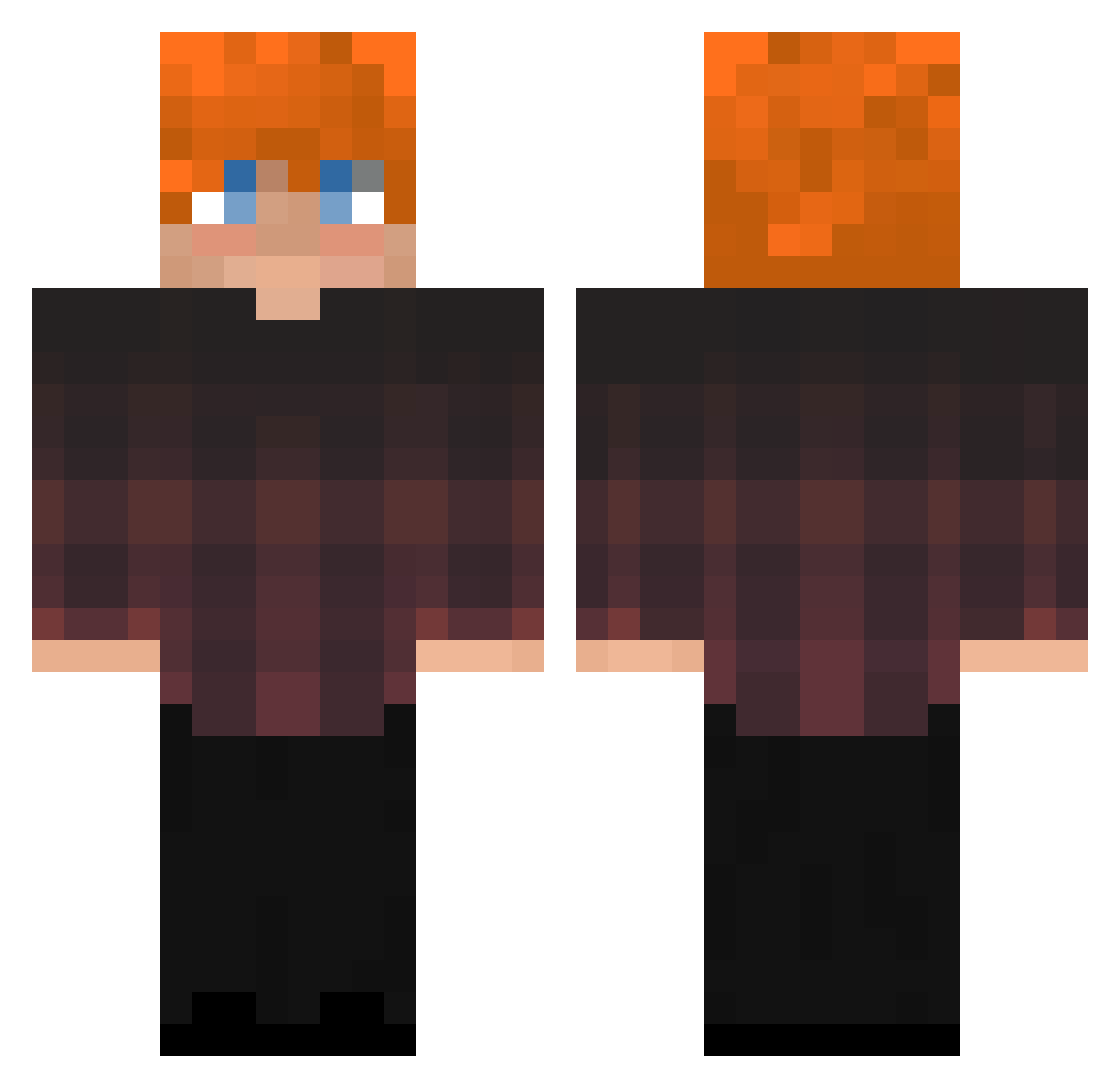 ziggypiggy_ Minecraft skin, front and back view