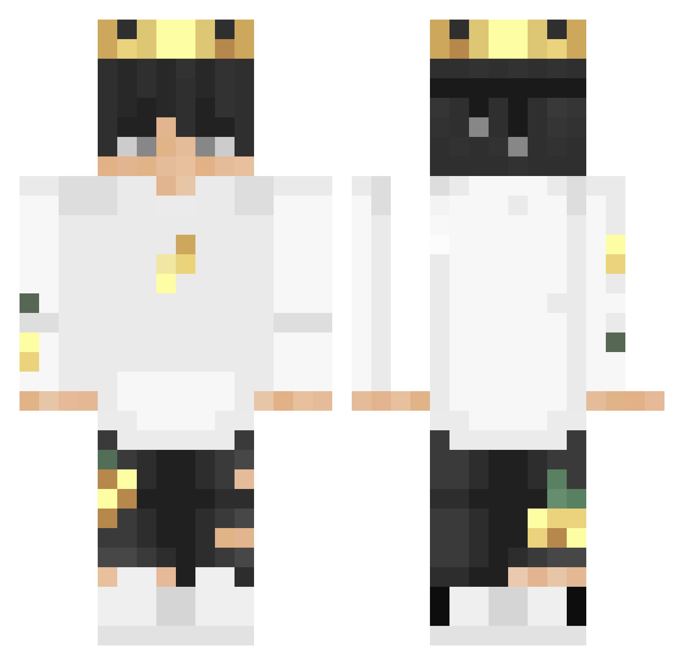 Lostyboy17 Minecraft skin, front and back view
