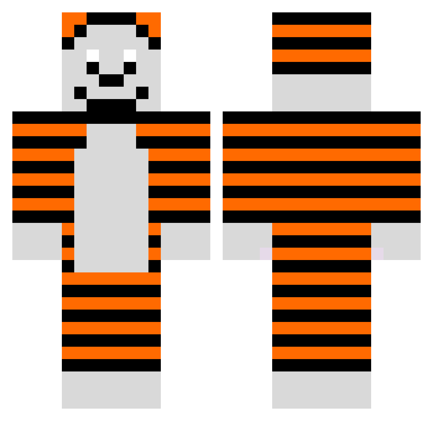 Mateus_SP Minecraft skin, front and back view