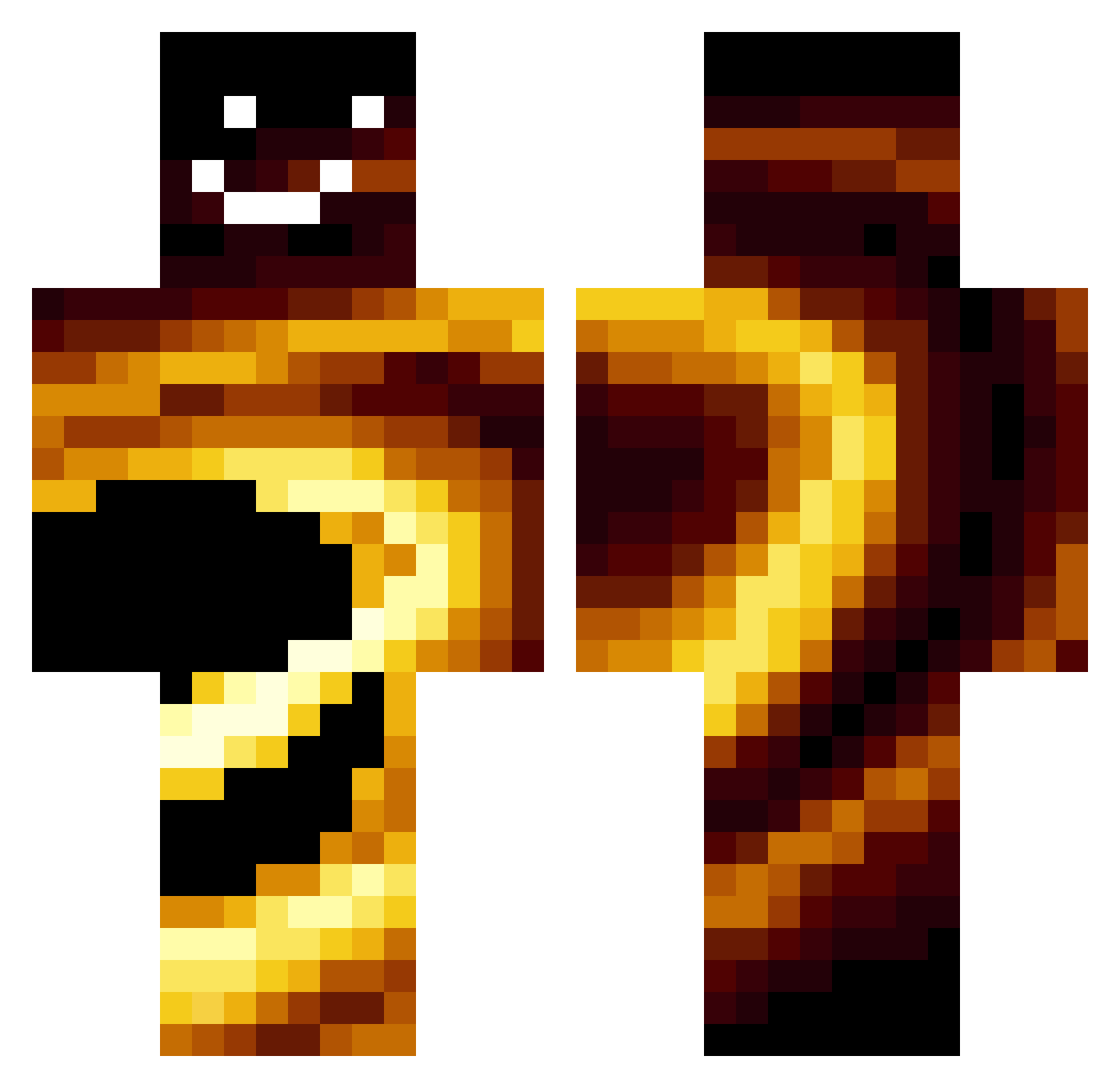 Sqwoosh0 Minecraft skin, front and back view
