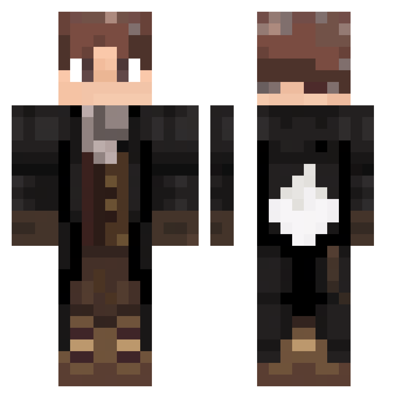 SaloPlay Minecraft skin, front and back view