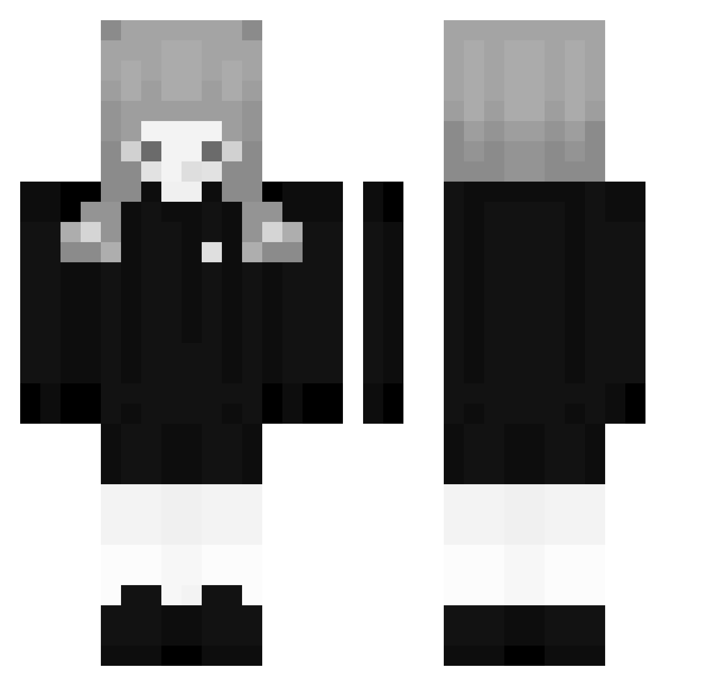 TRICKbjj Minecraft skin, front and back view