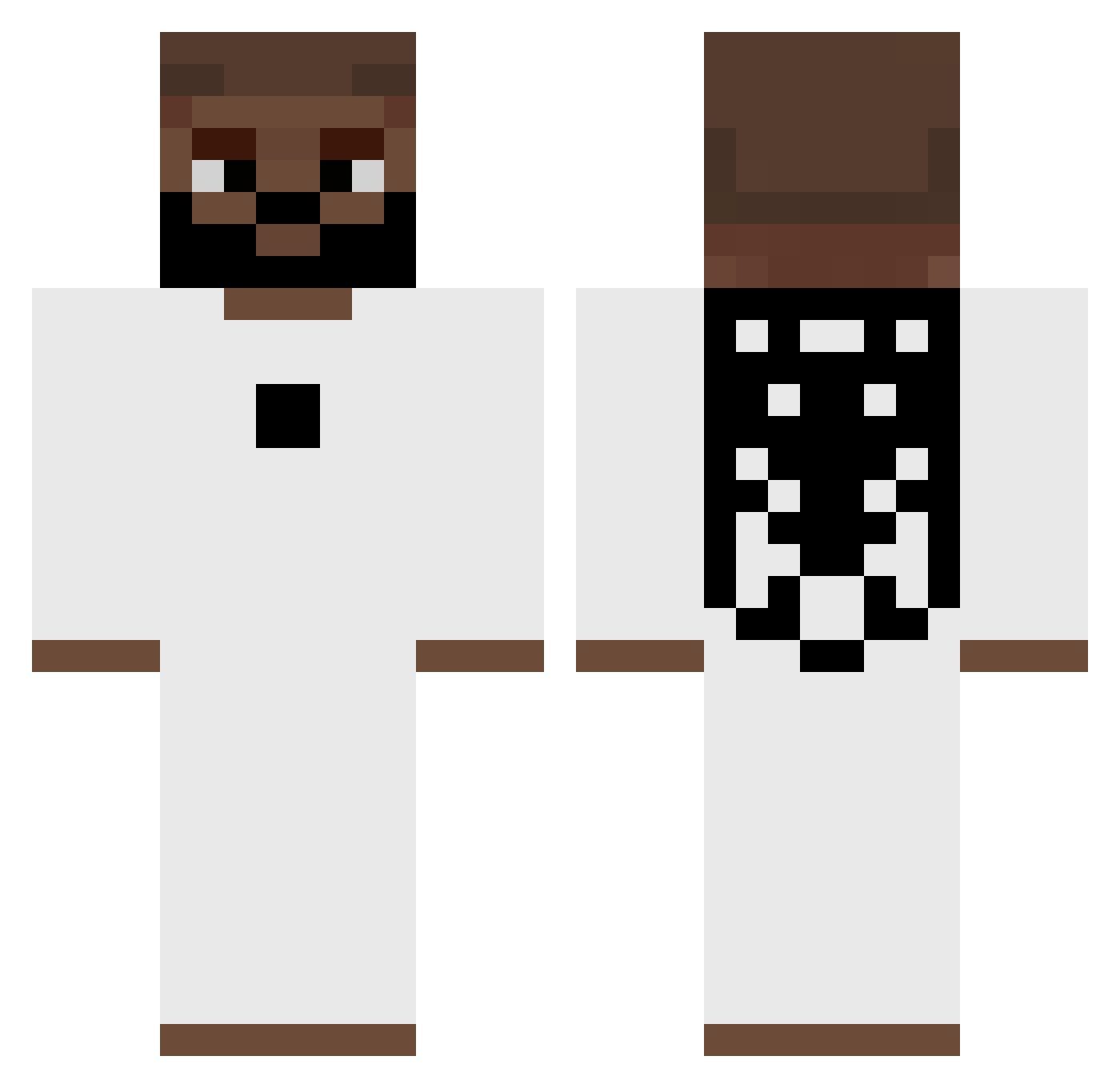 EnoZ_ Minecraft skin, front and back view