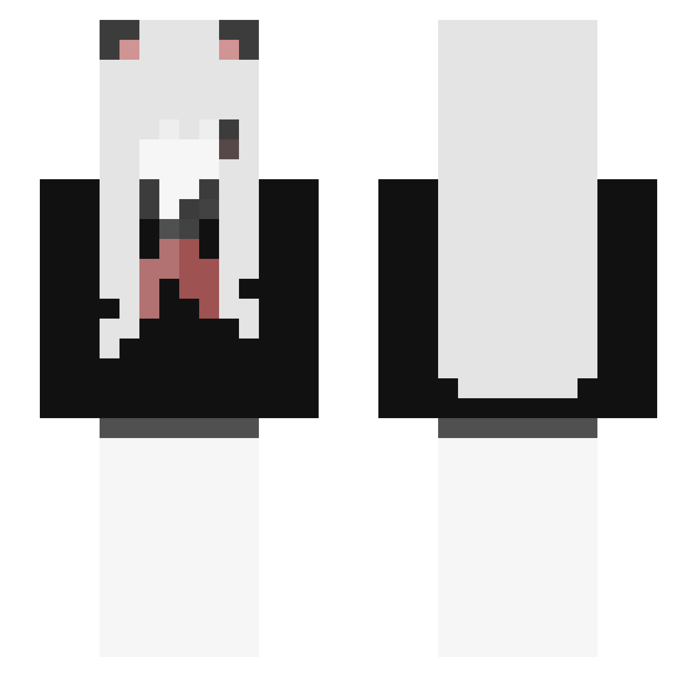 emah Minecraft skin, front and back view