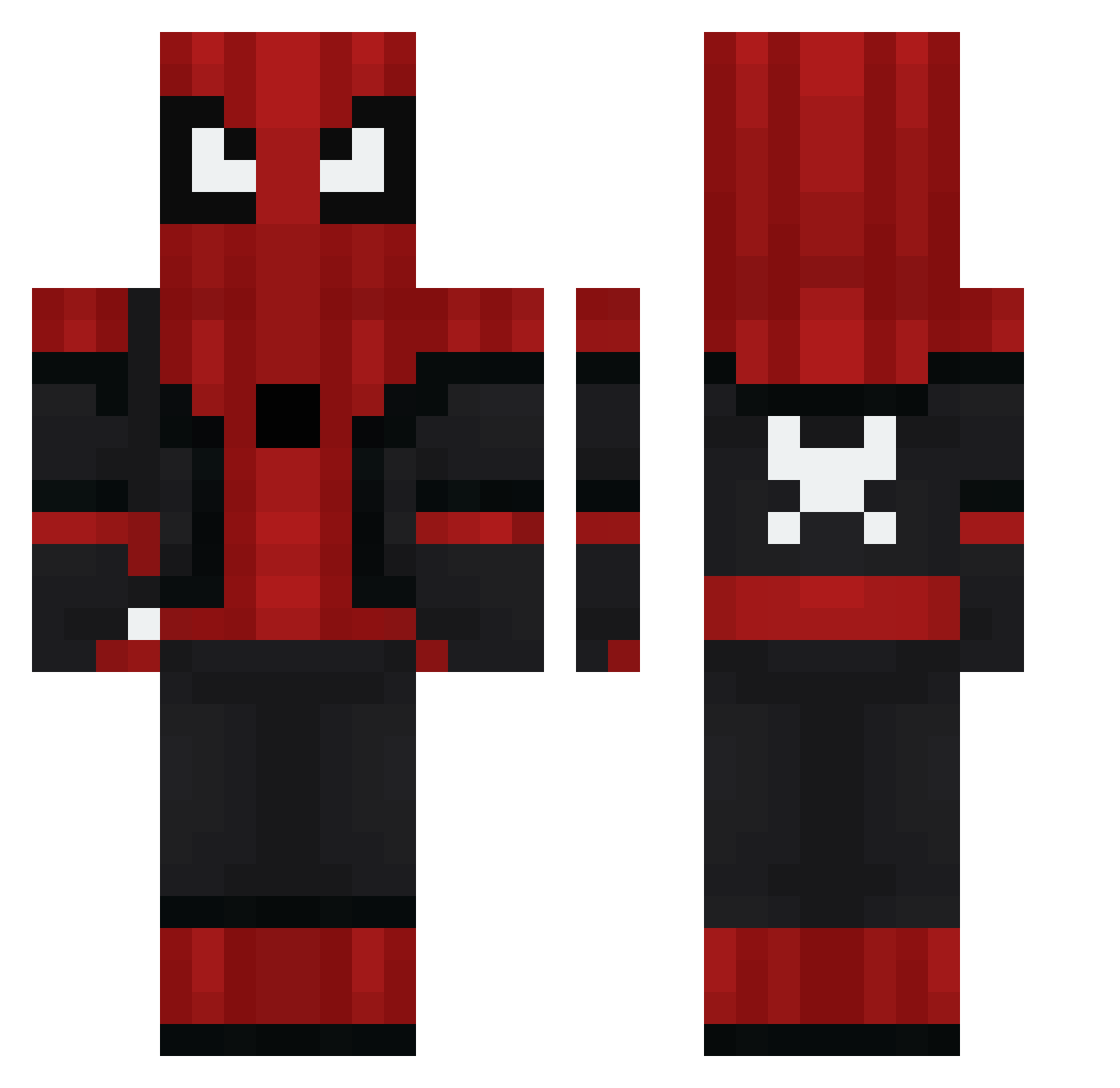 Rayden4ikkk Minecraft skin, front and back view