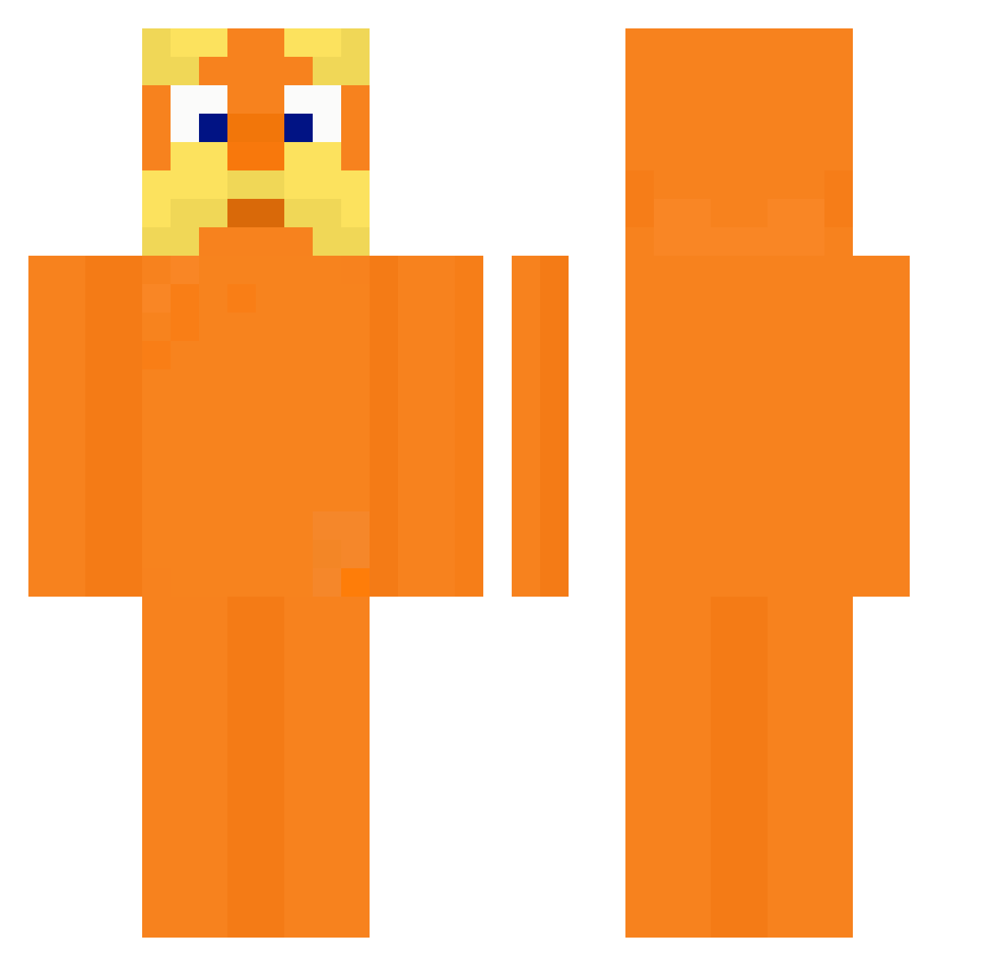 ismichh Minecraft skin, front and back view
