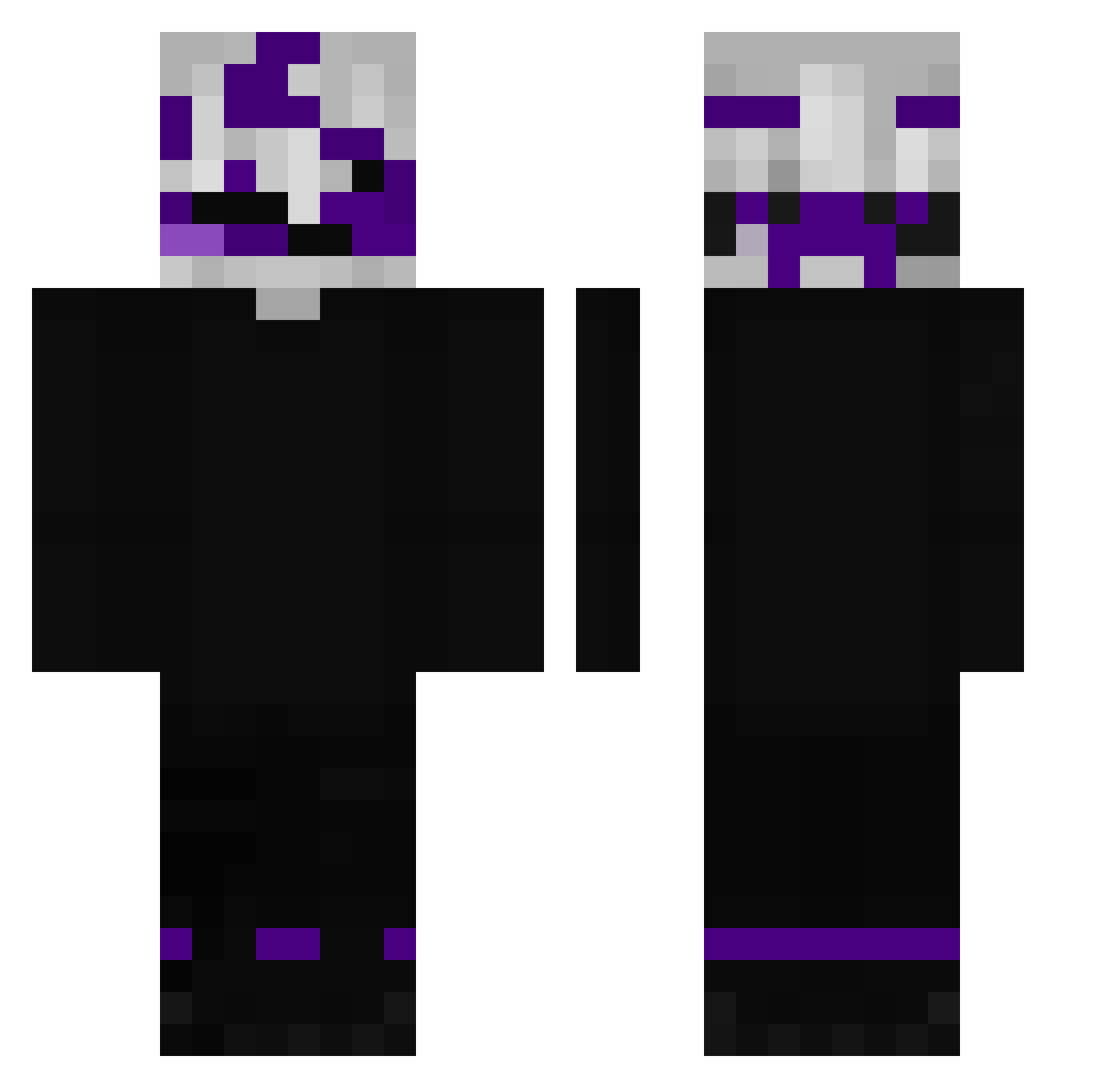sdkkj Minecraft skin, front and back view