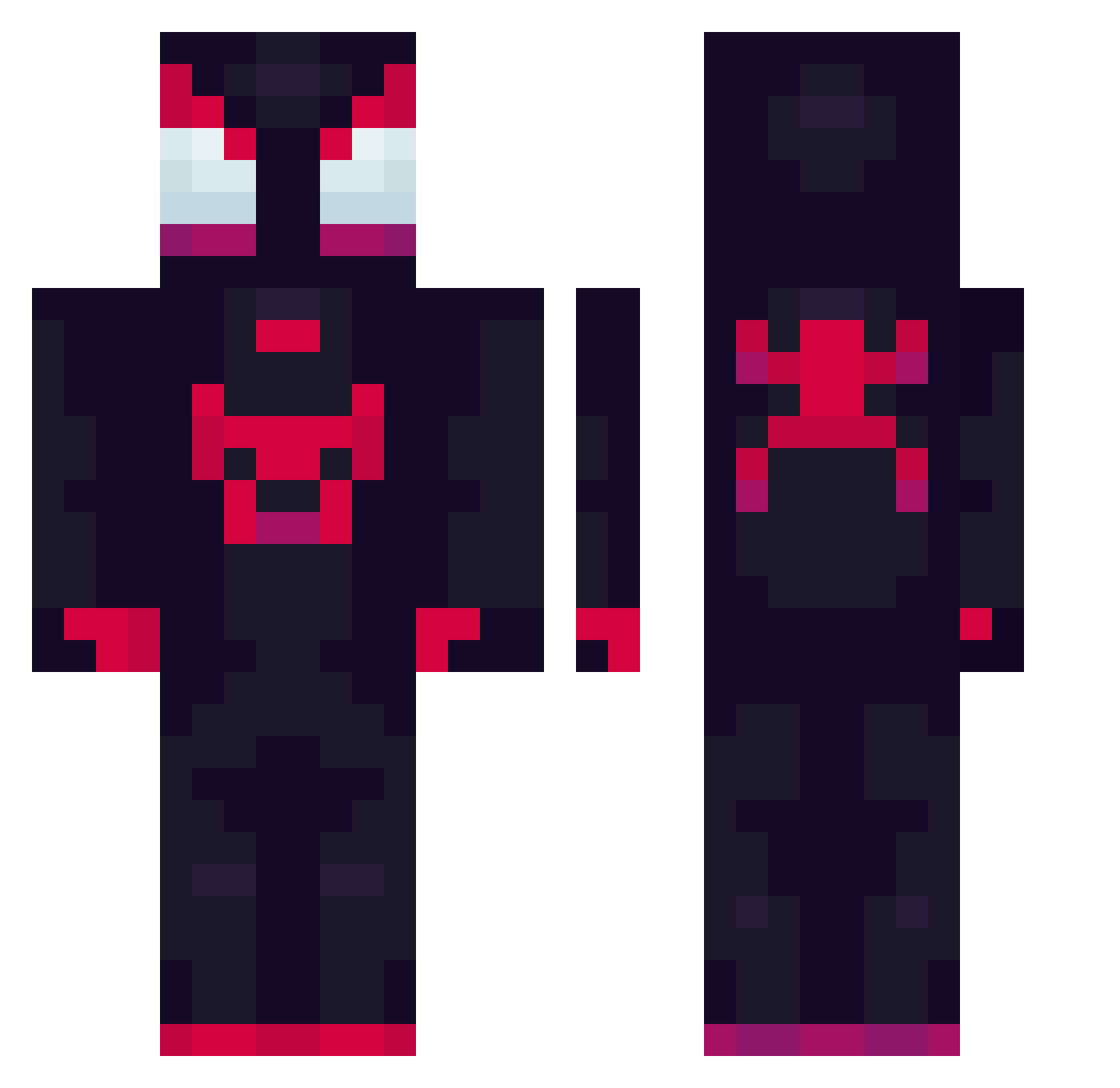 Krata_Piwka Minecraft skin, front and back view