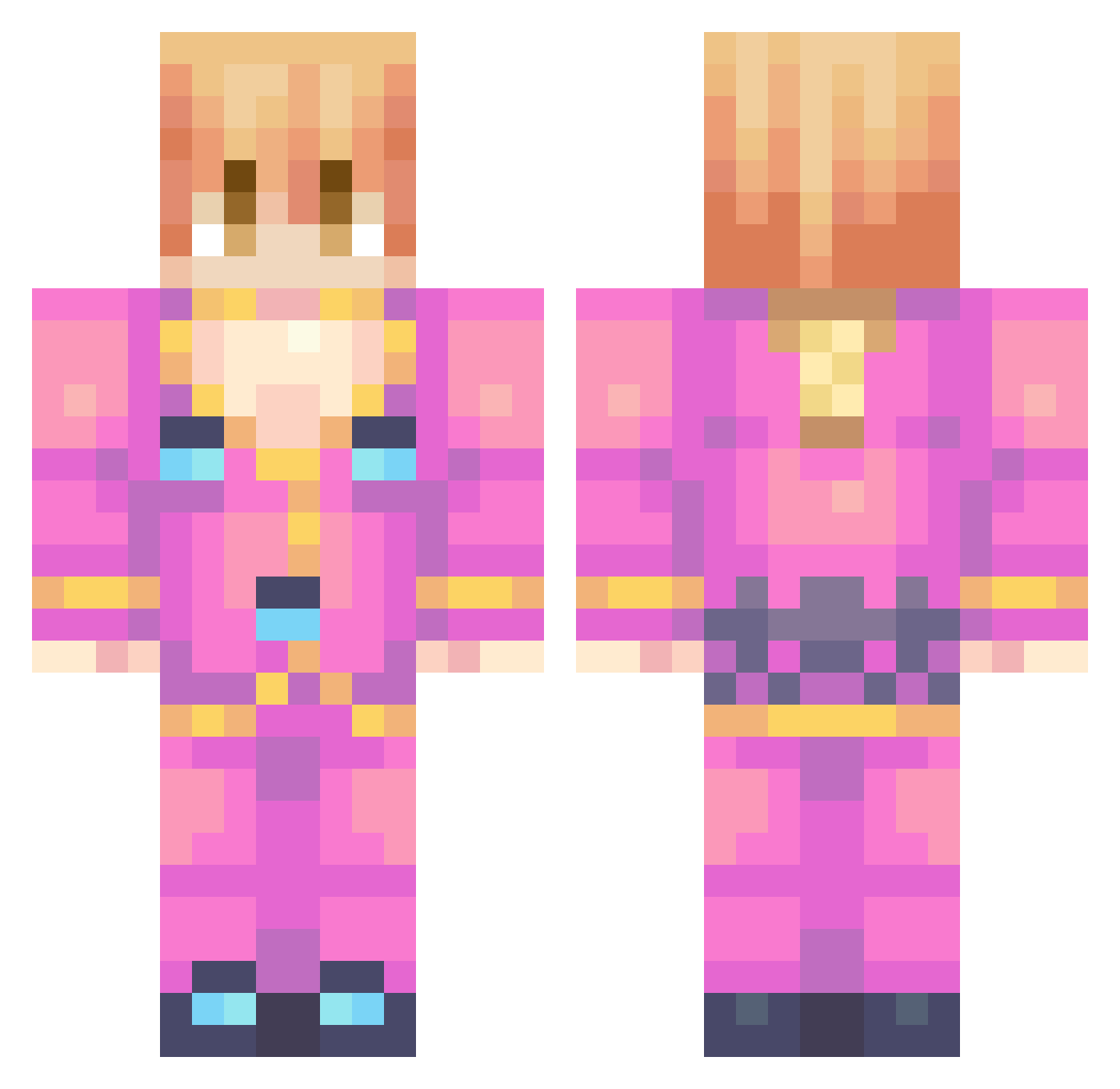 juddyzin_ Minecraft skin, front and back view