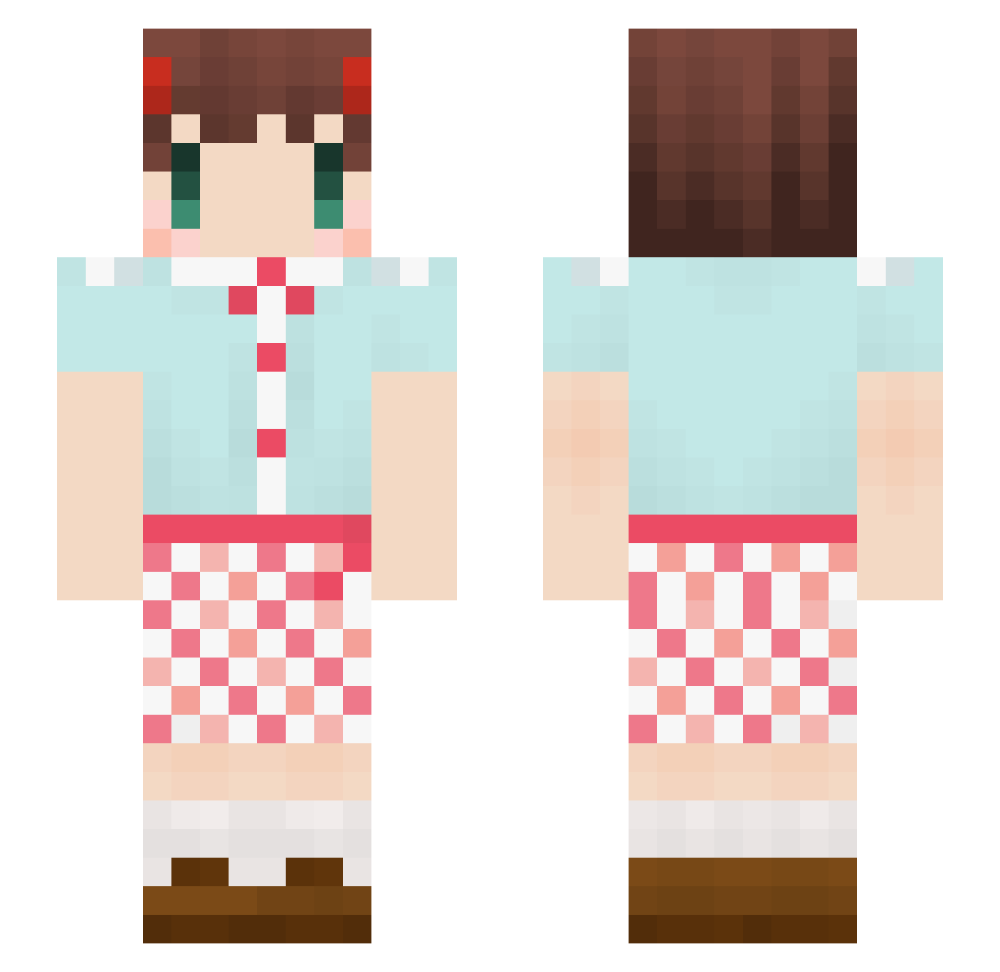 kawai765 Minecraft skin, front and back view