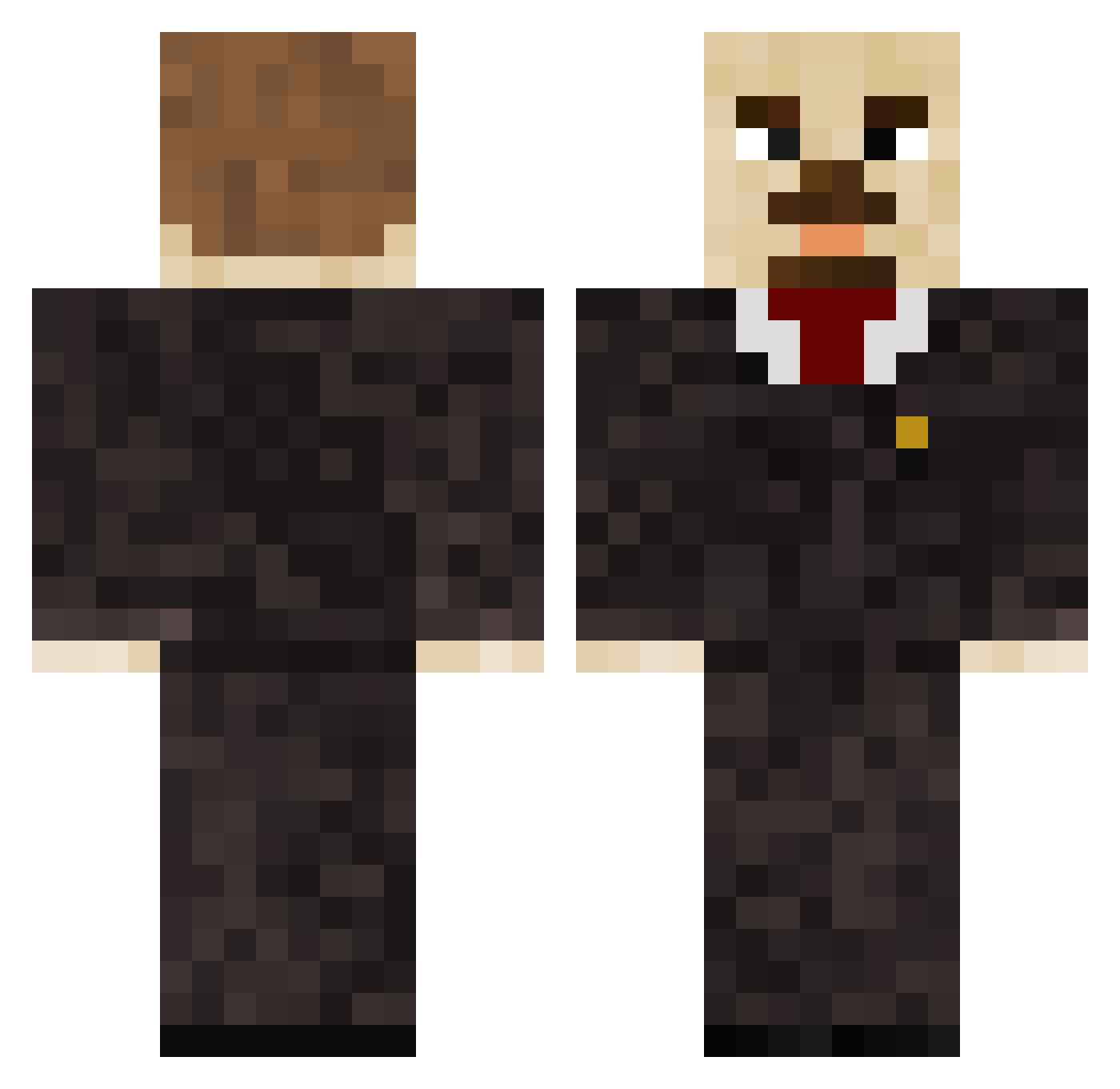 chivasio_042 Minecraft skin, front and back view
