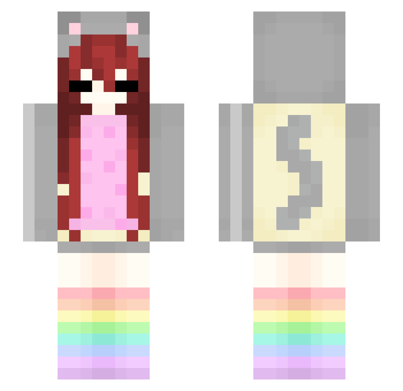 S0upCat_ Minecraft skin, front and back view