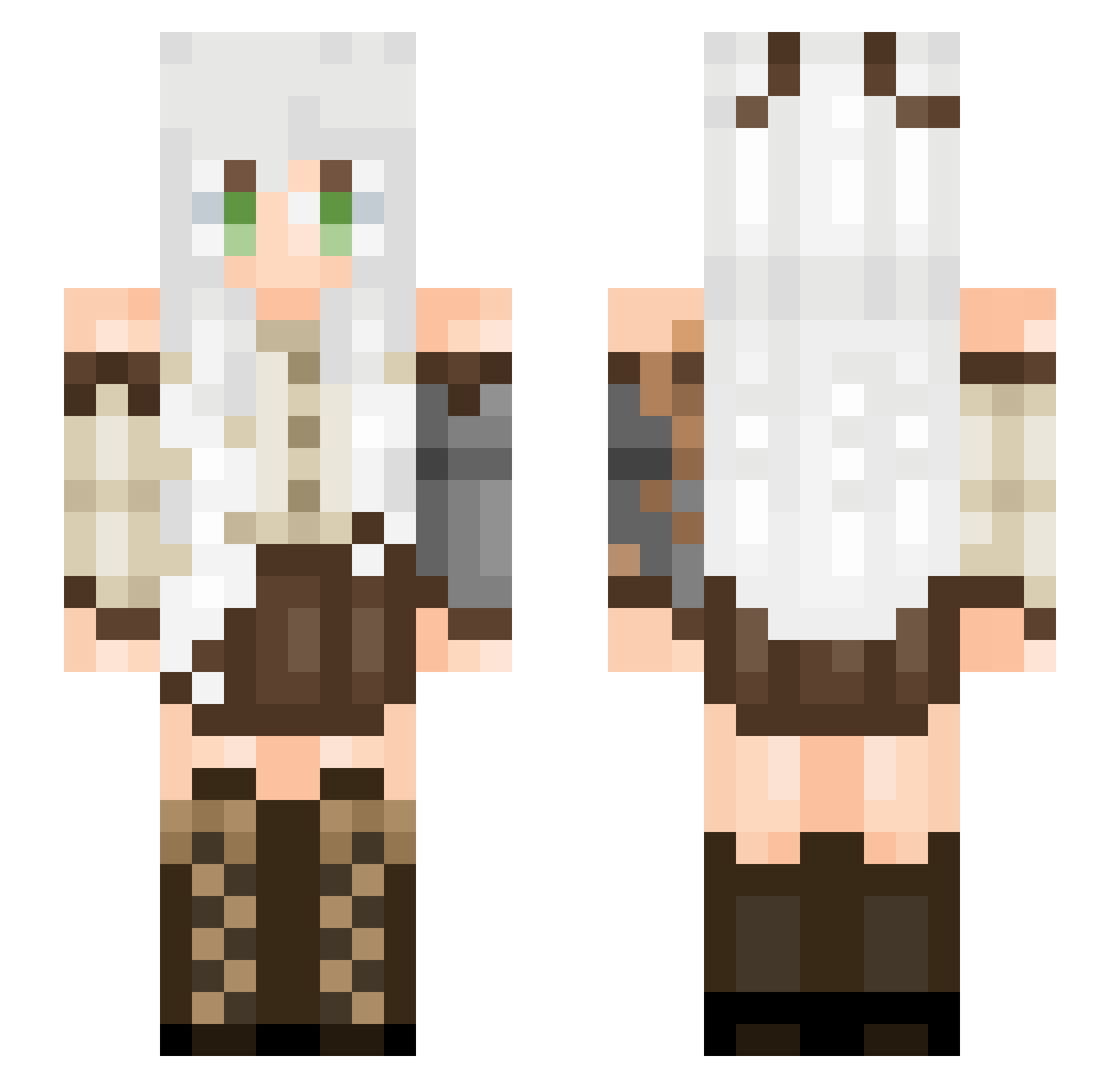SedIsTheMan Minecraft skin, front and back view