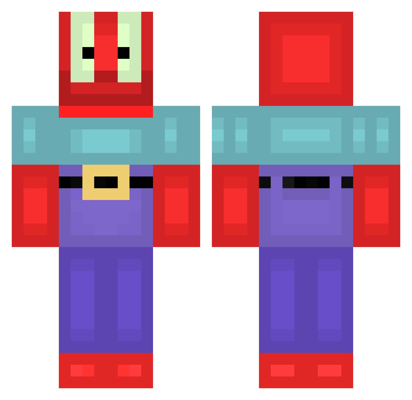 Consti_4K Minecraft skin, front and back view