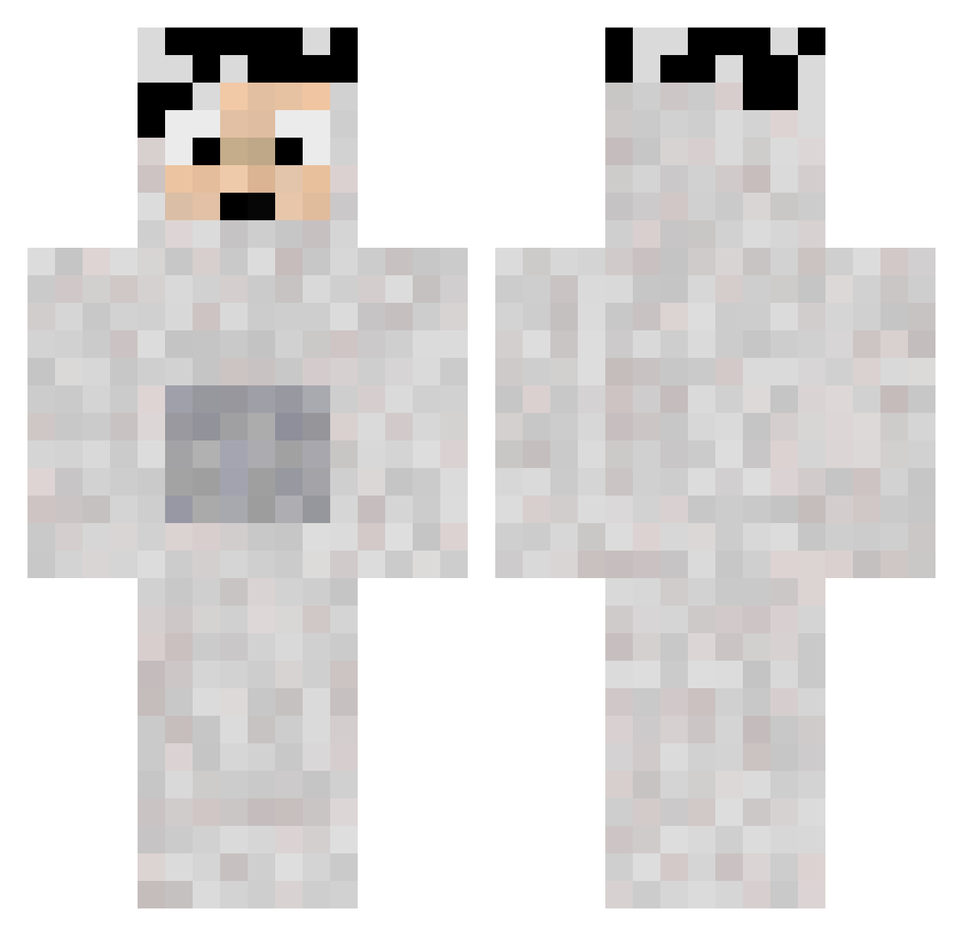 BIGFILO1 Minecraft skin, front and back view