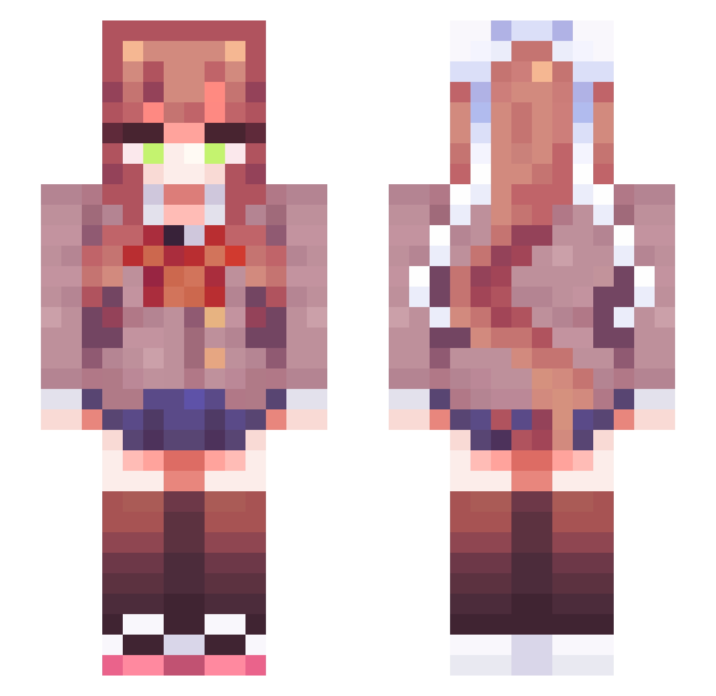 Scaa_T Minecraft skin, front and back view