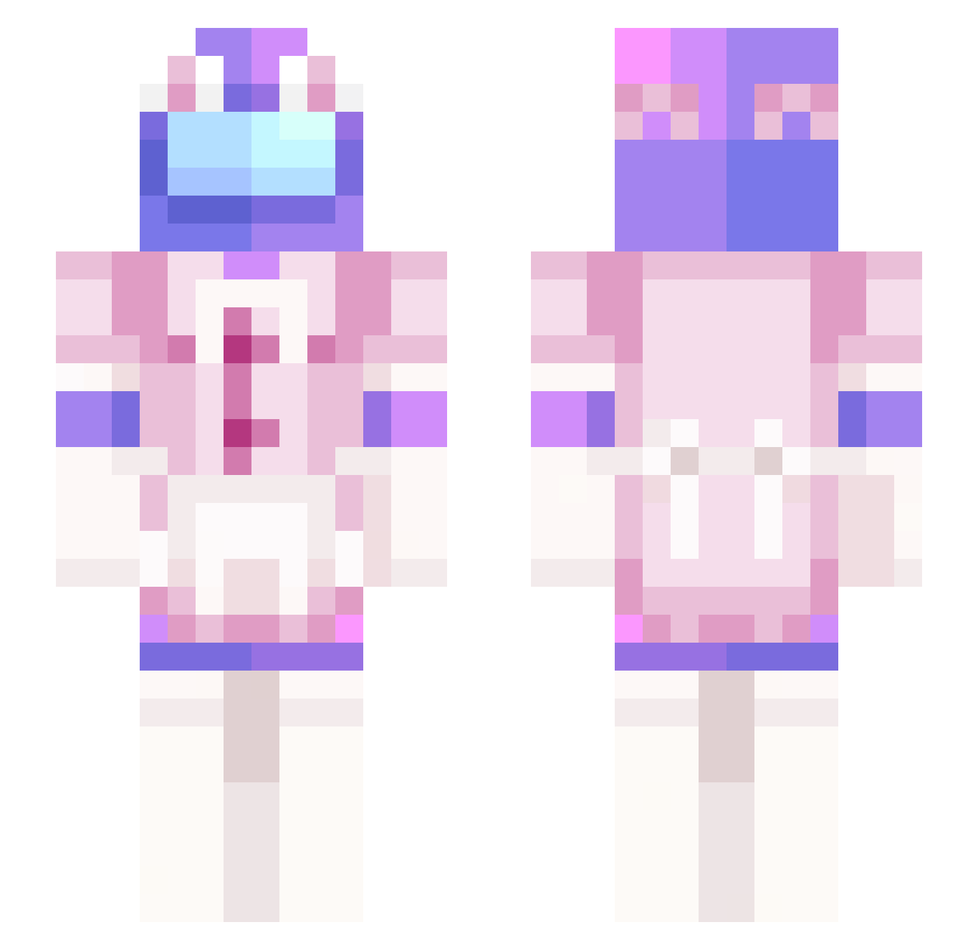 stroodul Minecraft skin, front and back view