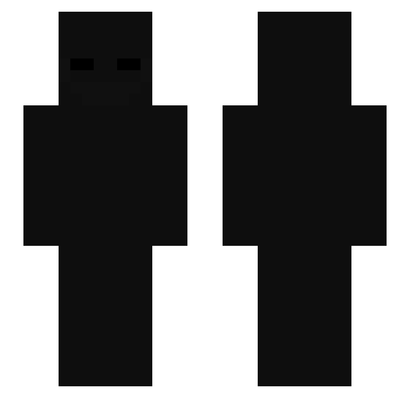 x3am_ Minecraft skin, front and back view