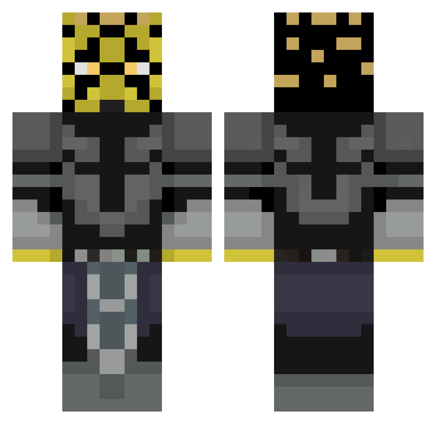 Toby_On_Wii Minecraft skin, front and back view