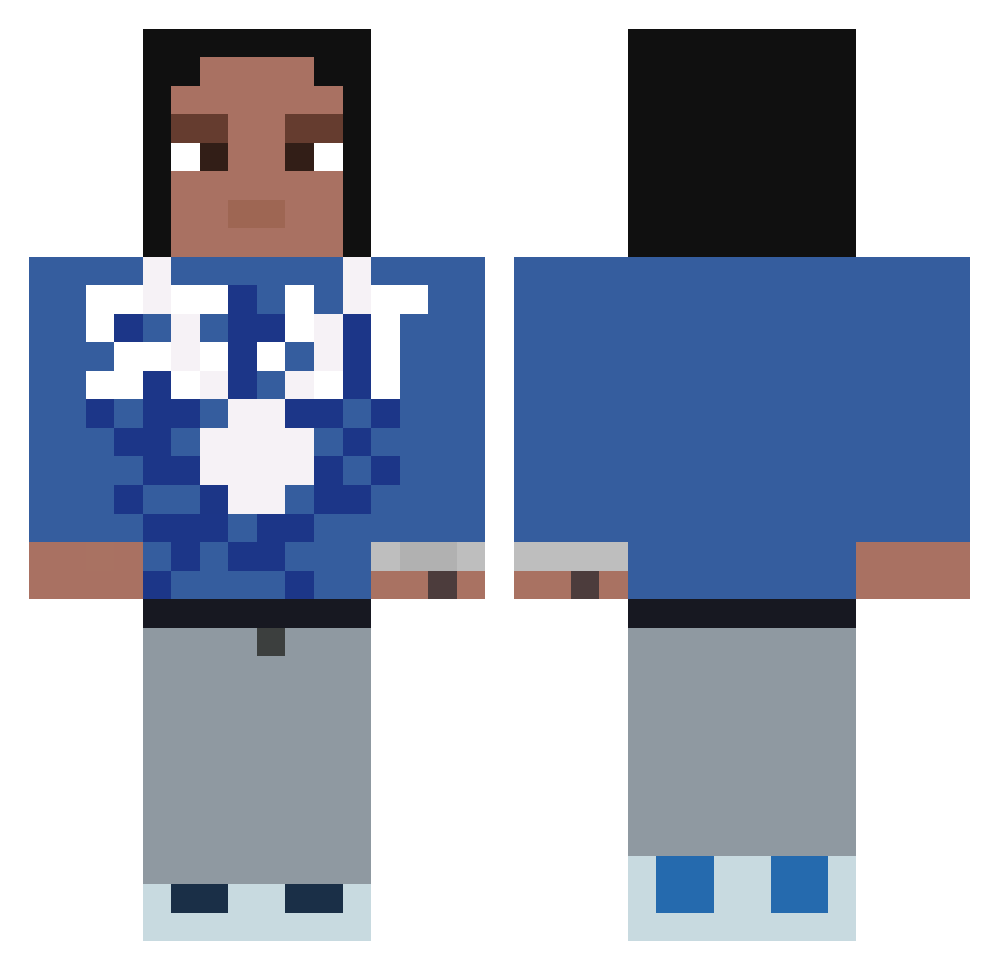 _Urbanson_ Minecraft skin, front and back view