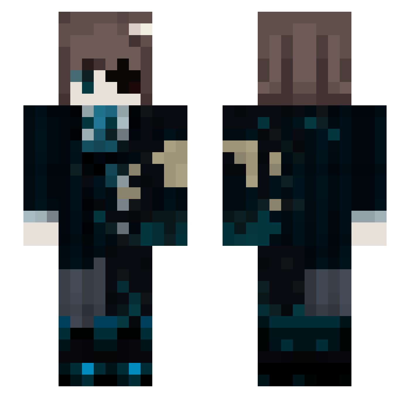 elpoco858 Minecraft skin, front and back view